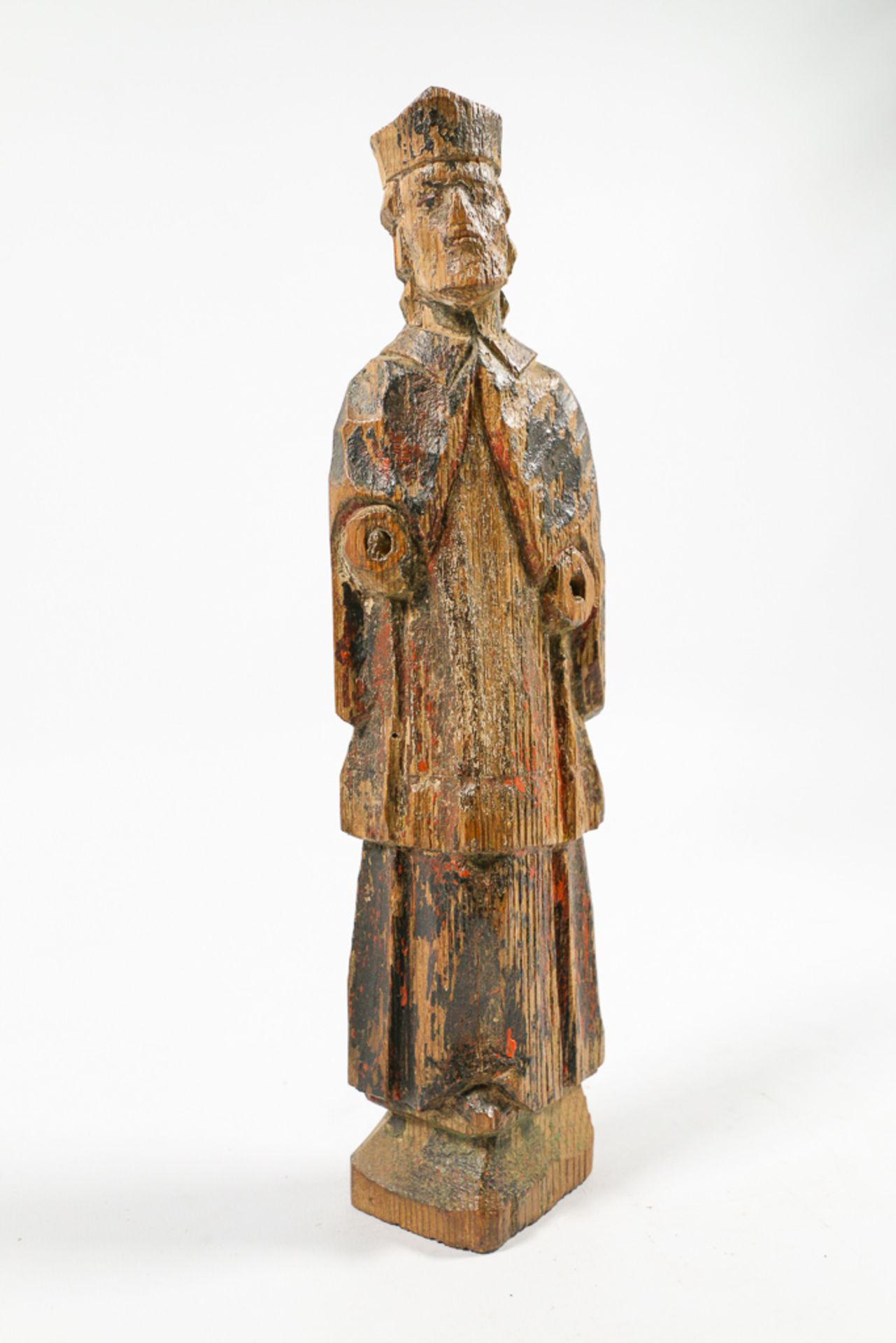 Saint, wood sculpture