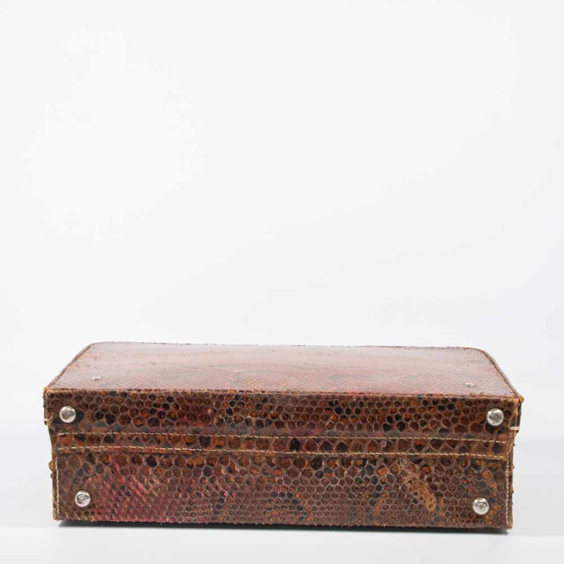 Suitcase in snake leather - Image 6 of 15