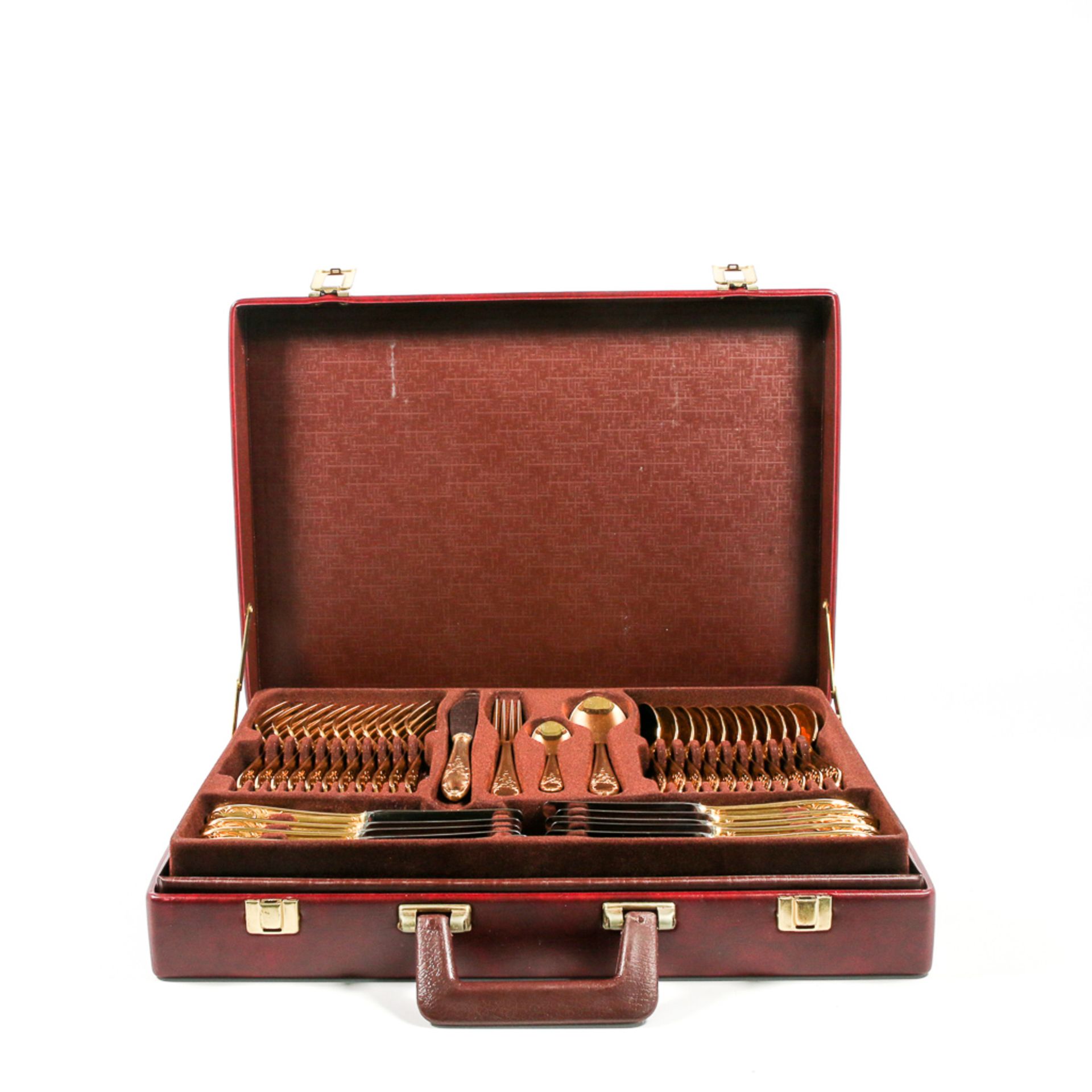 Suitcase with gold plated cuttlery - Bild 3 aus 9