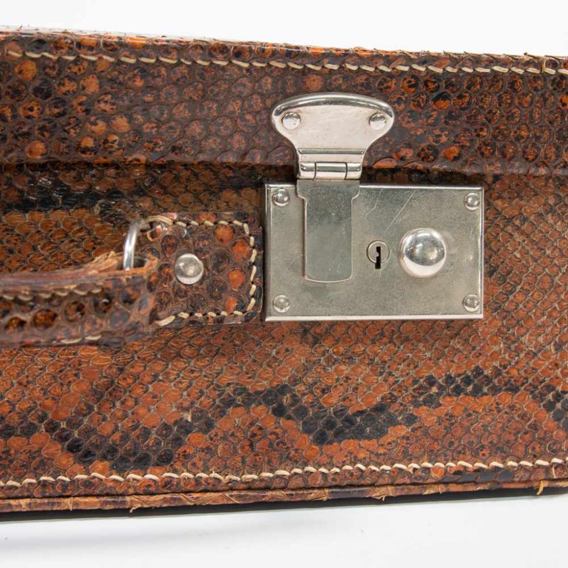 Suitcase in snake leather - Image 2 of 15