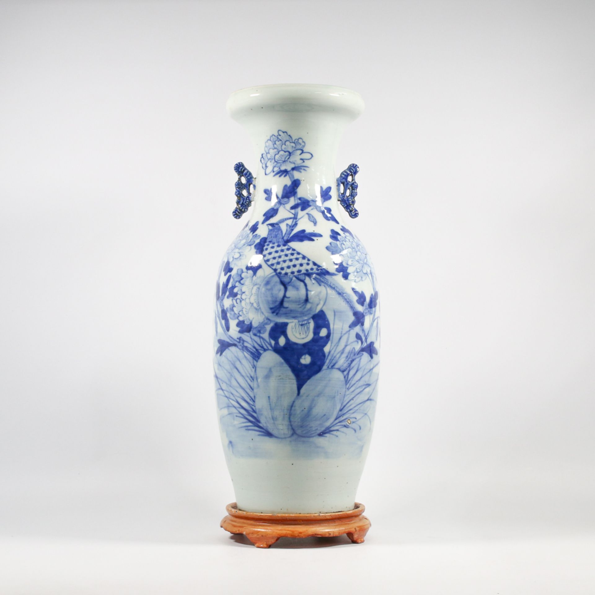 Chinese vase, blauw-wit