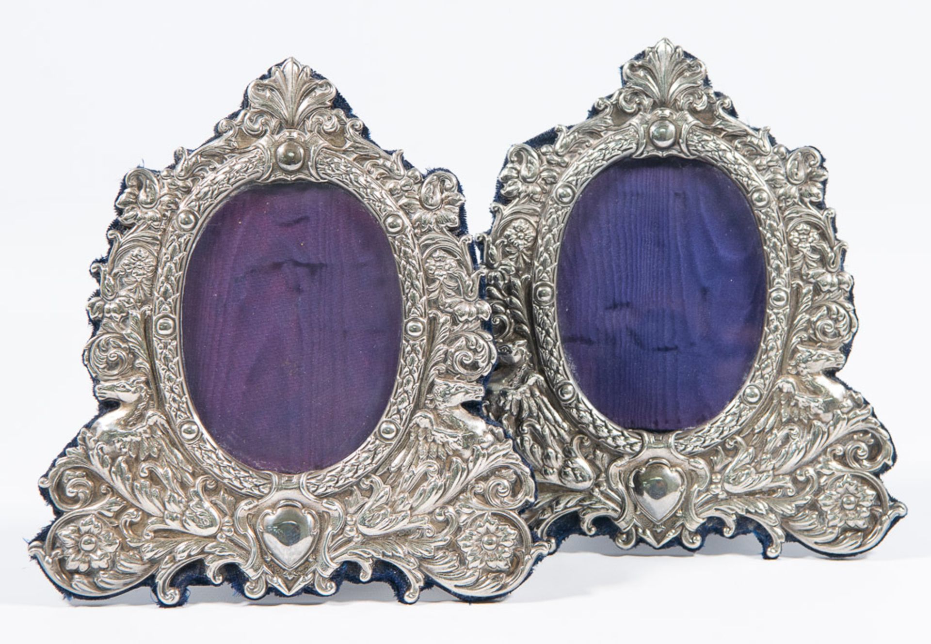 Pair of silver picture frames - Image 4 of 7