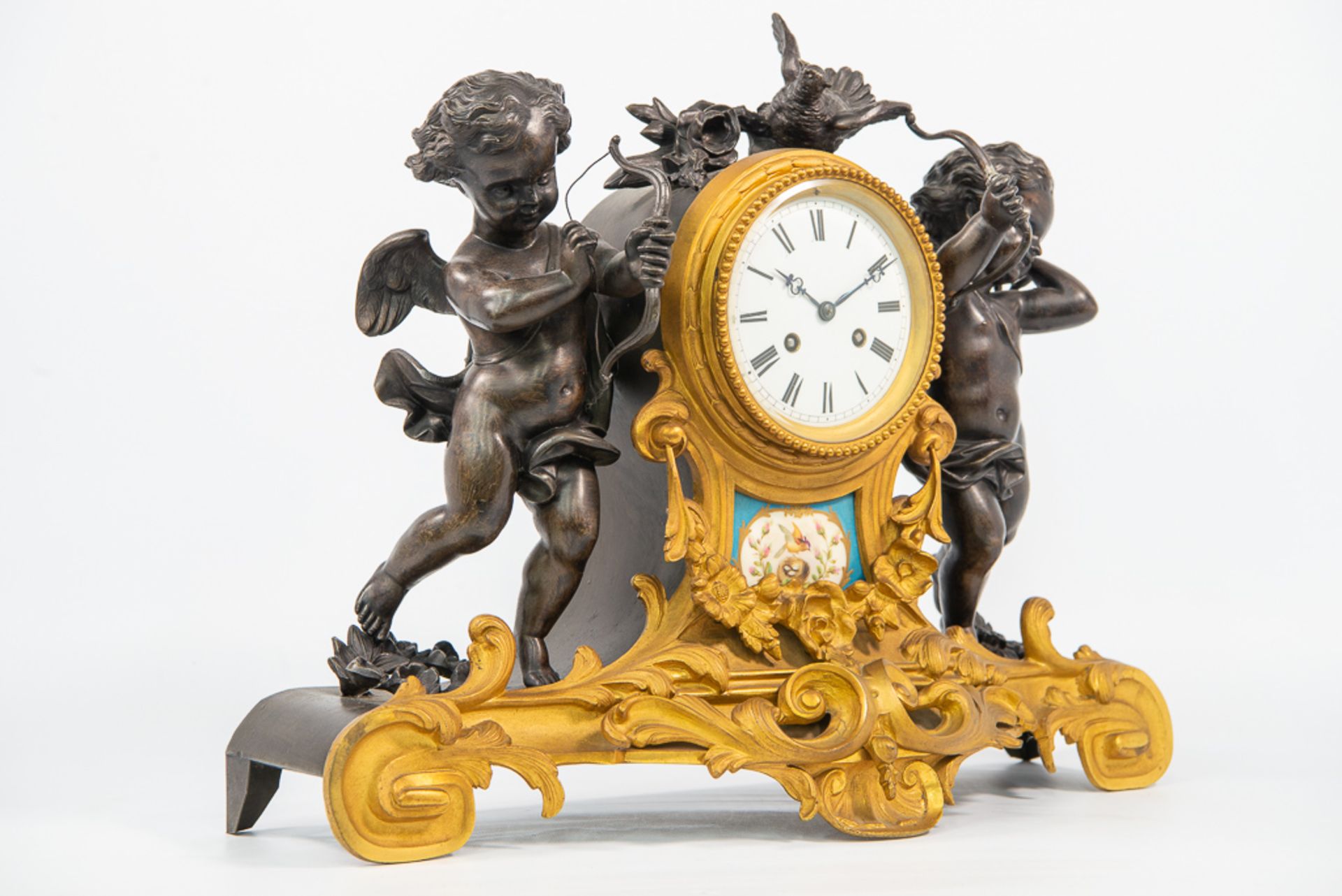 Clock met putti - Image 11 of 17