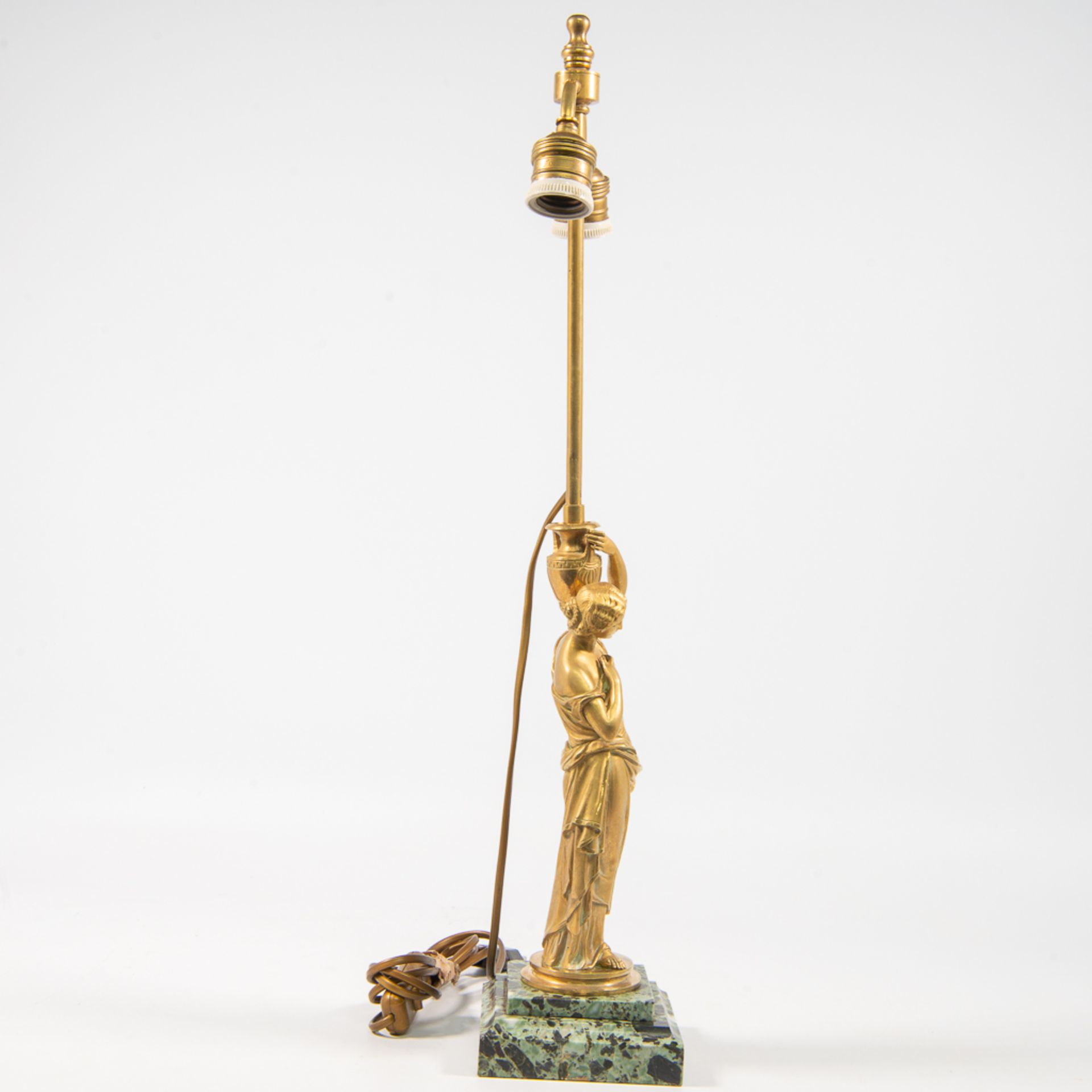 Lamp on bronze base - Image 3 of 14