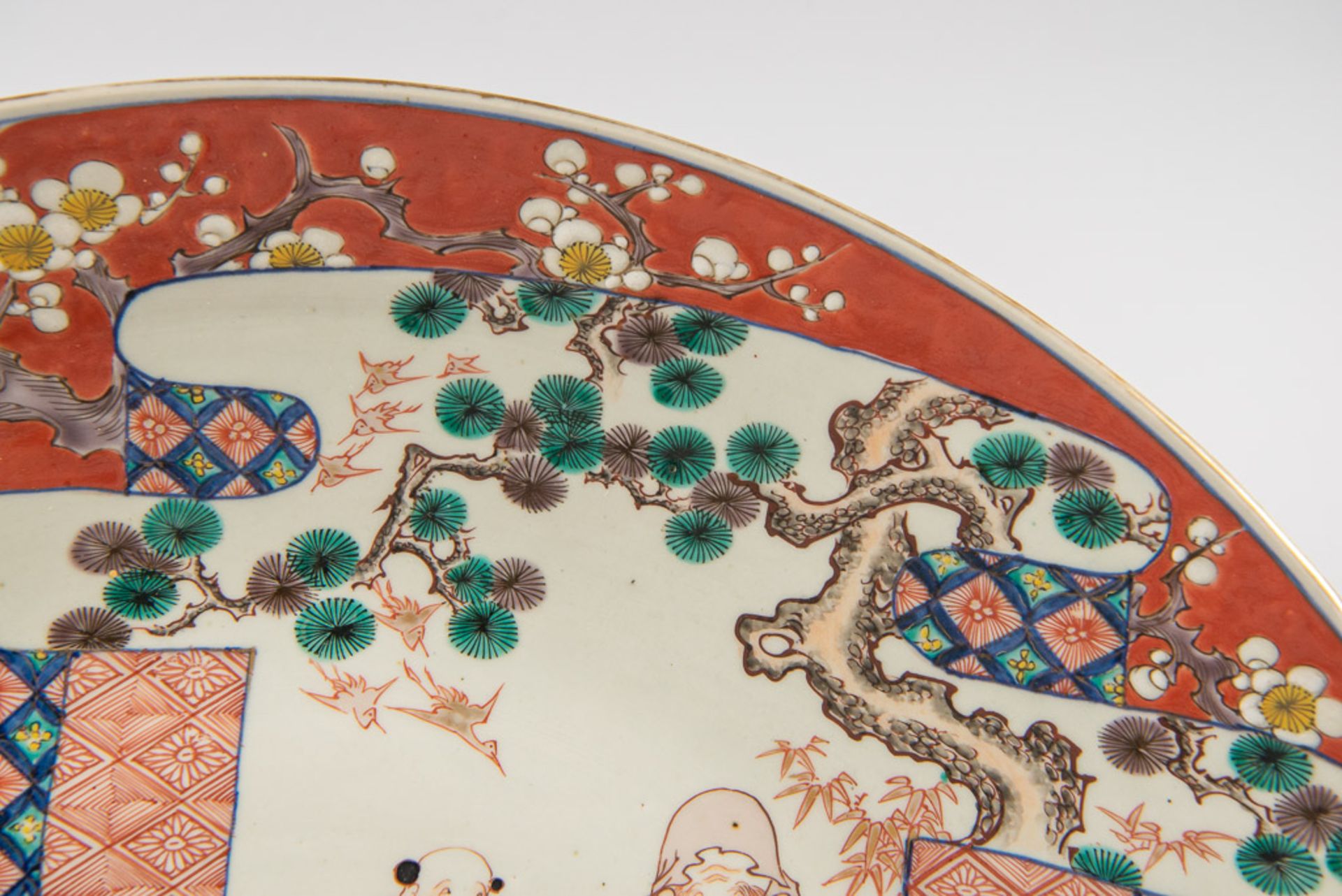 Large Japanese display plate - Image 10 of 13