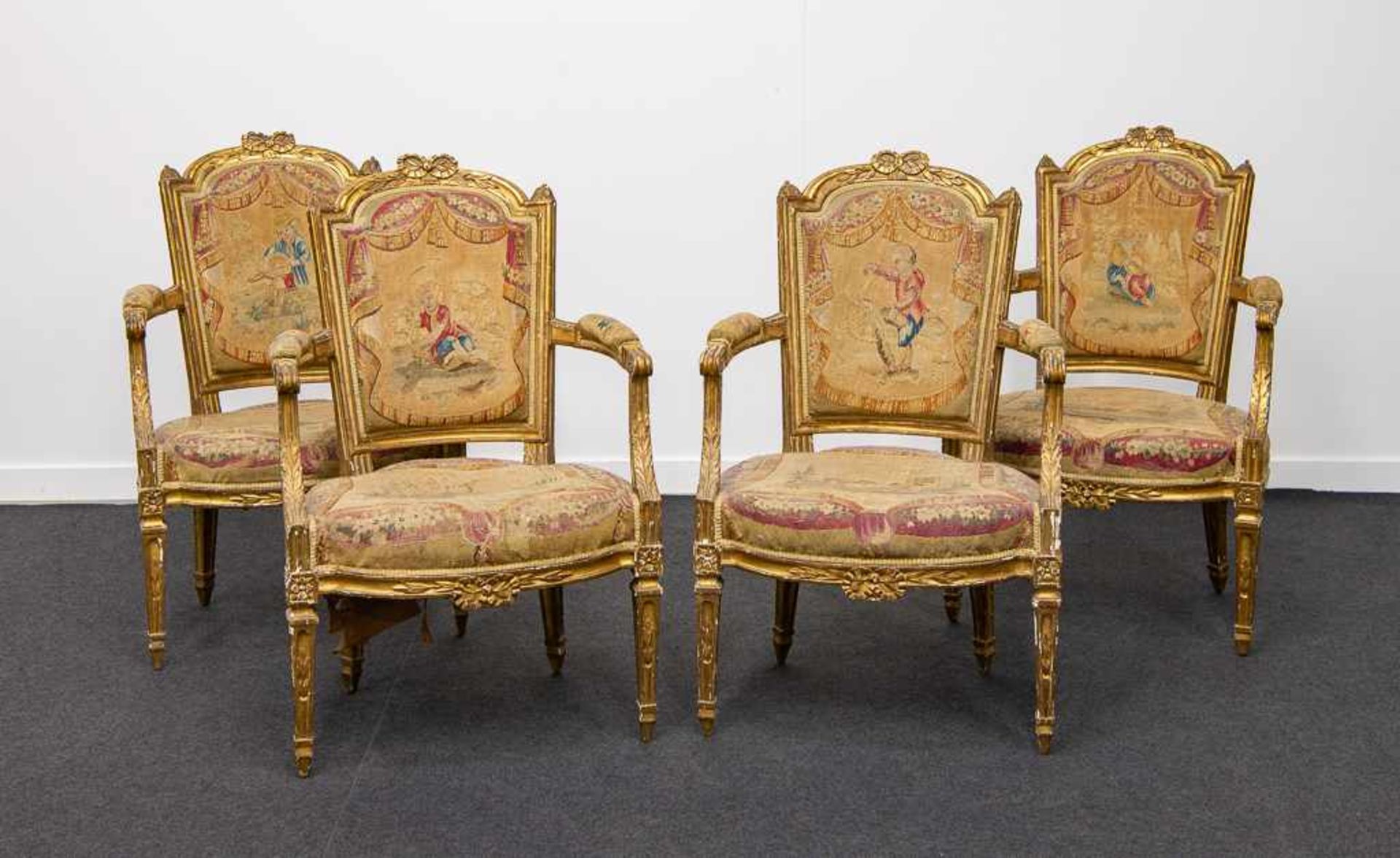 4 LXVI period armchairs - Image 11 of 26