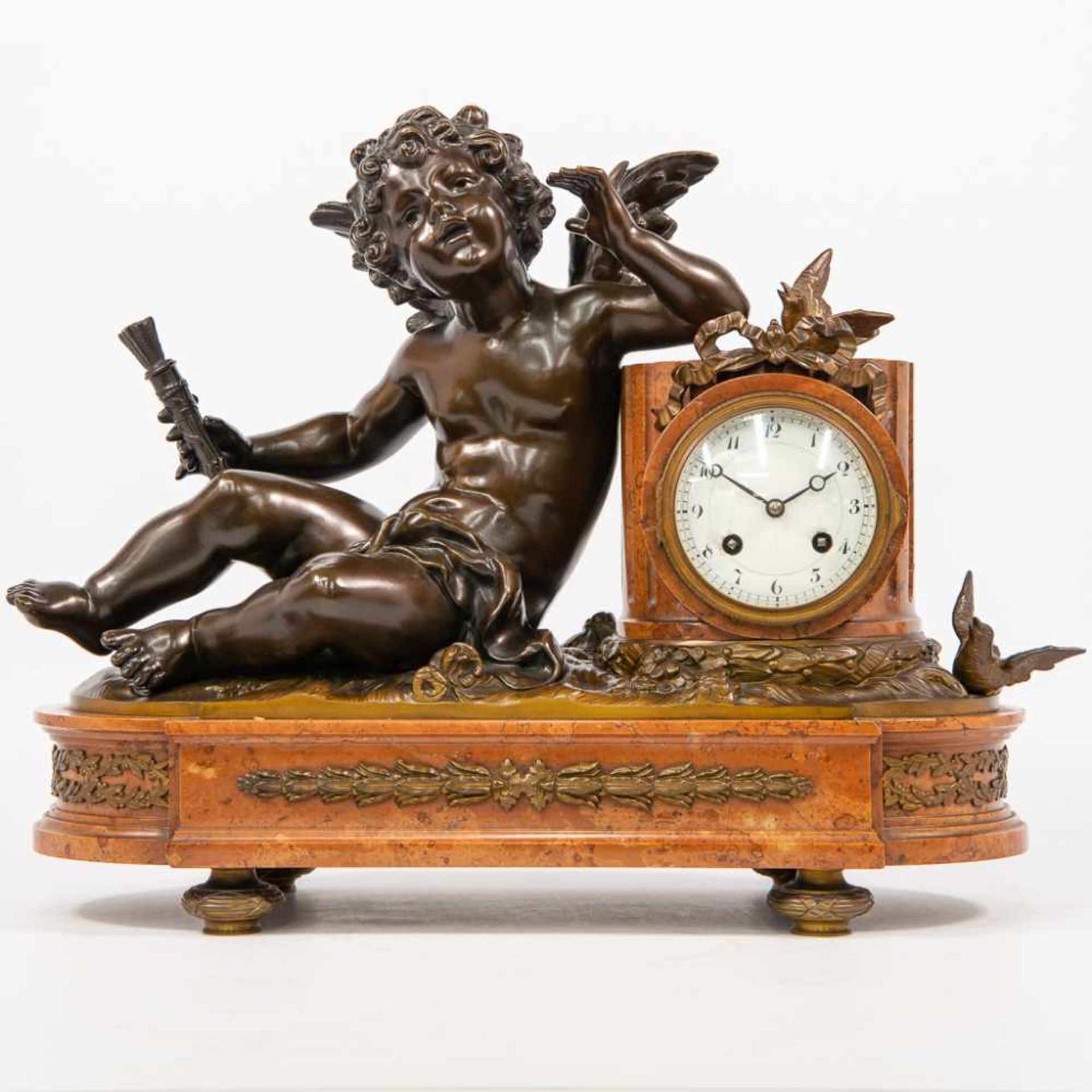 Clock with putto - Image 7 of 14
