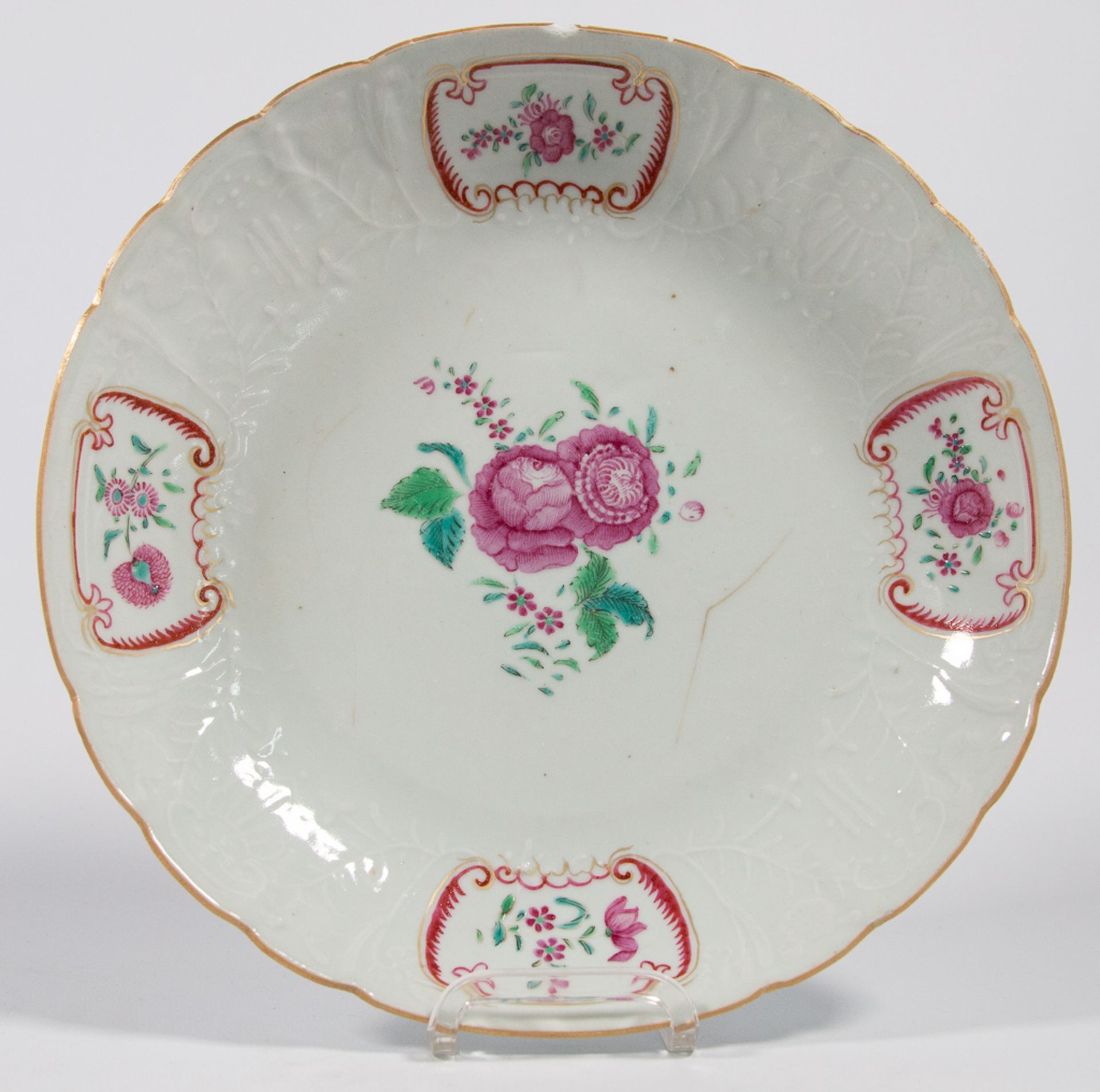 Collection of 5 Famille rose plates - Image 25 of 33