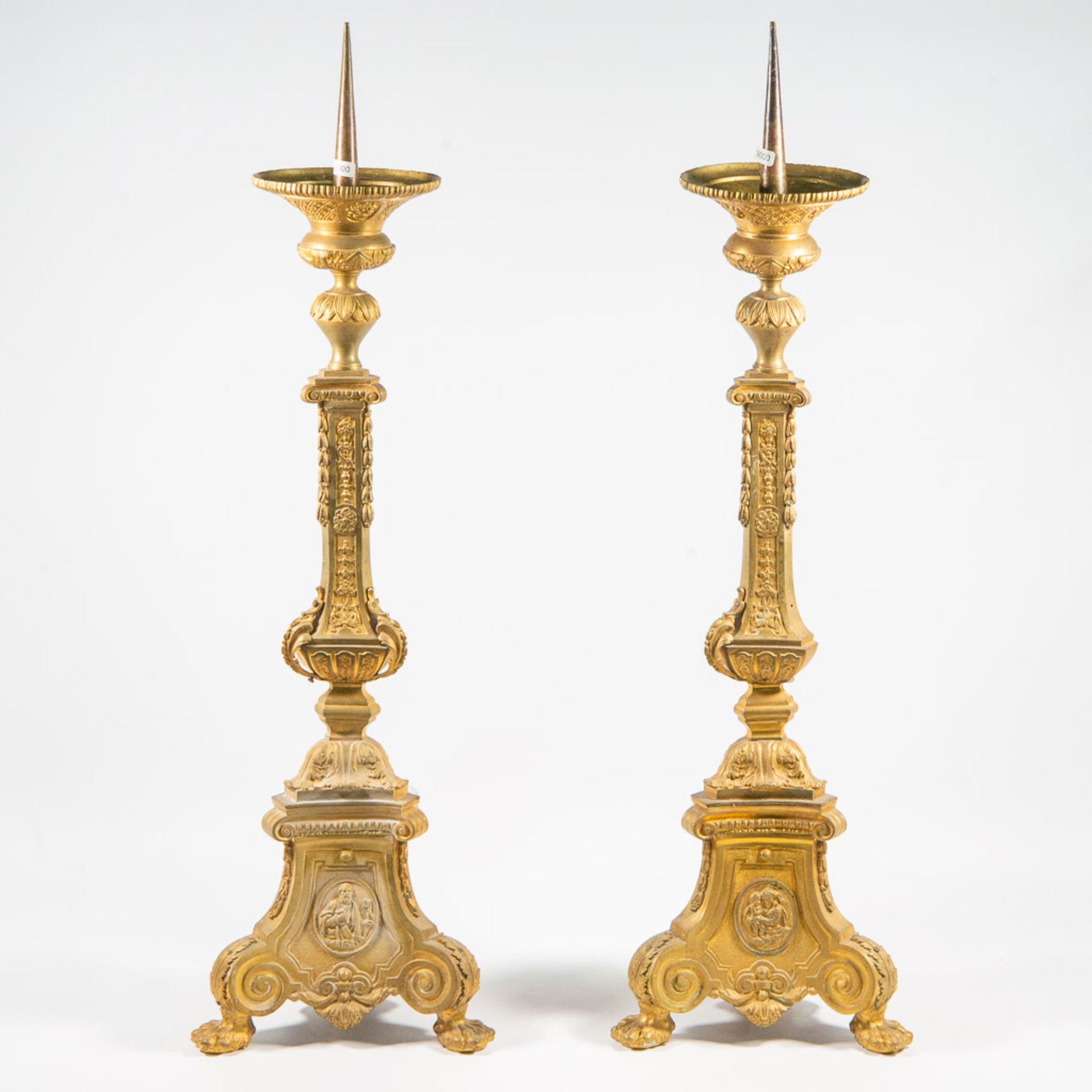 Pair of church Candlesticks - Image 3 of 13