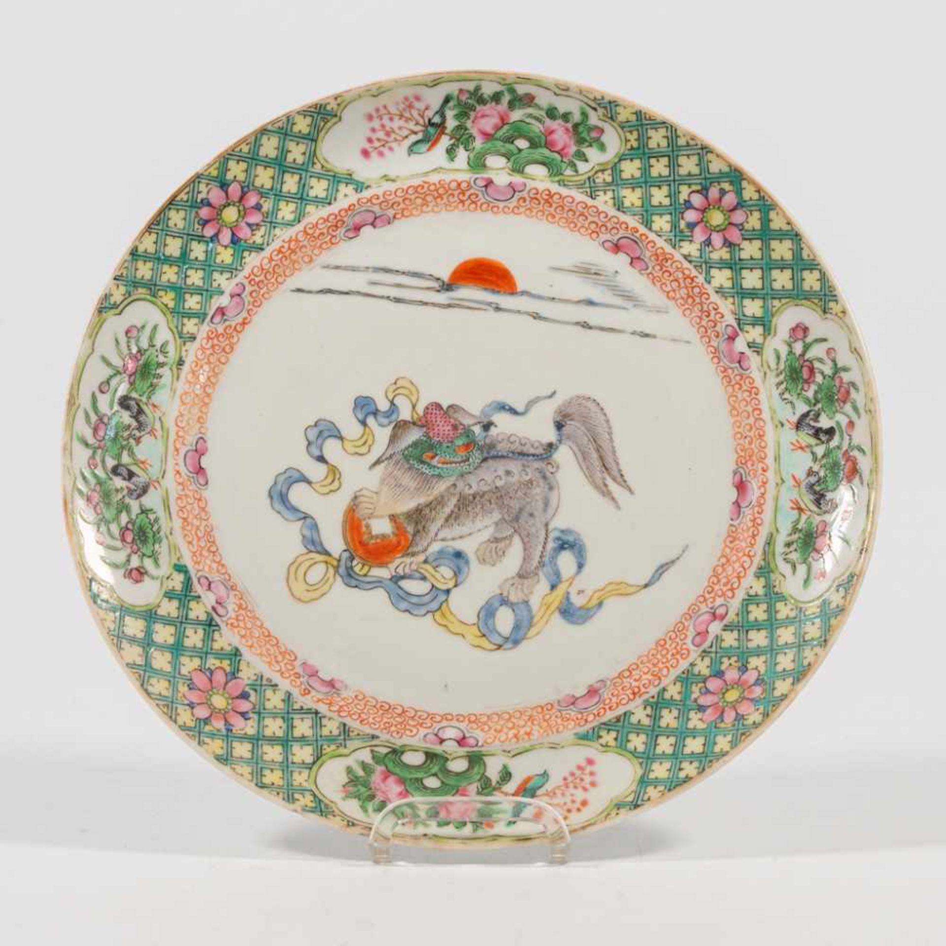 Chinese display plate - Image 10 of 10