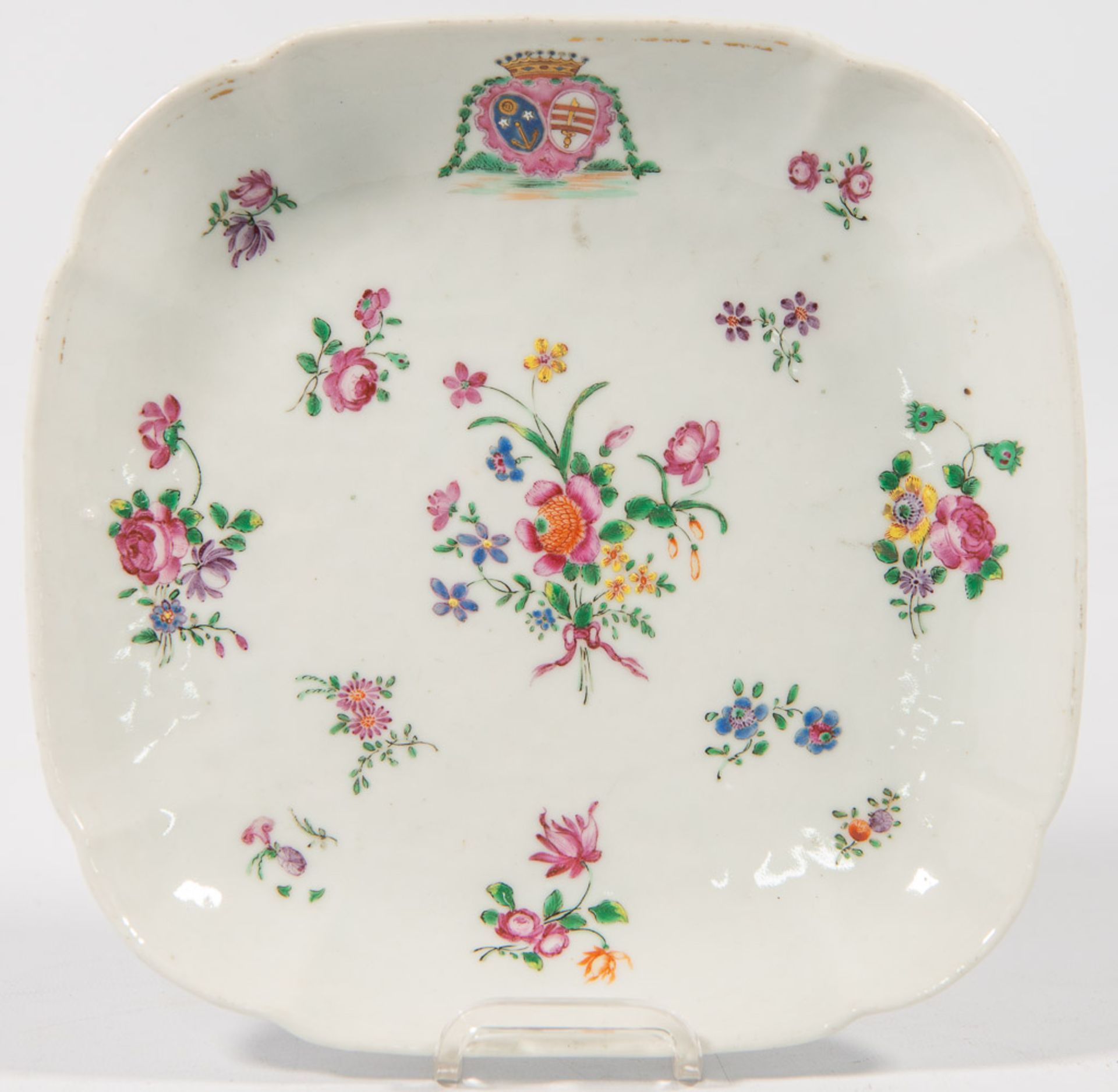 Plate in the style of export porcelain.