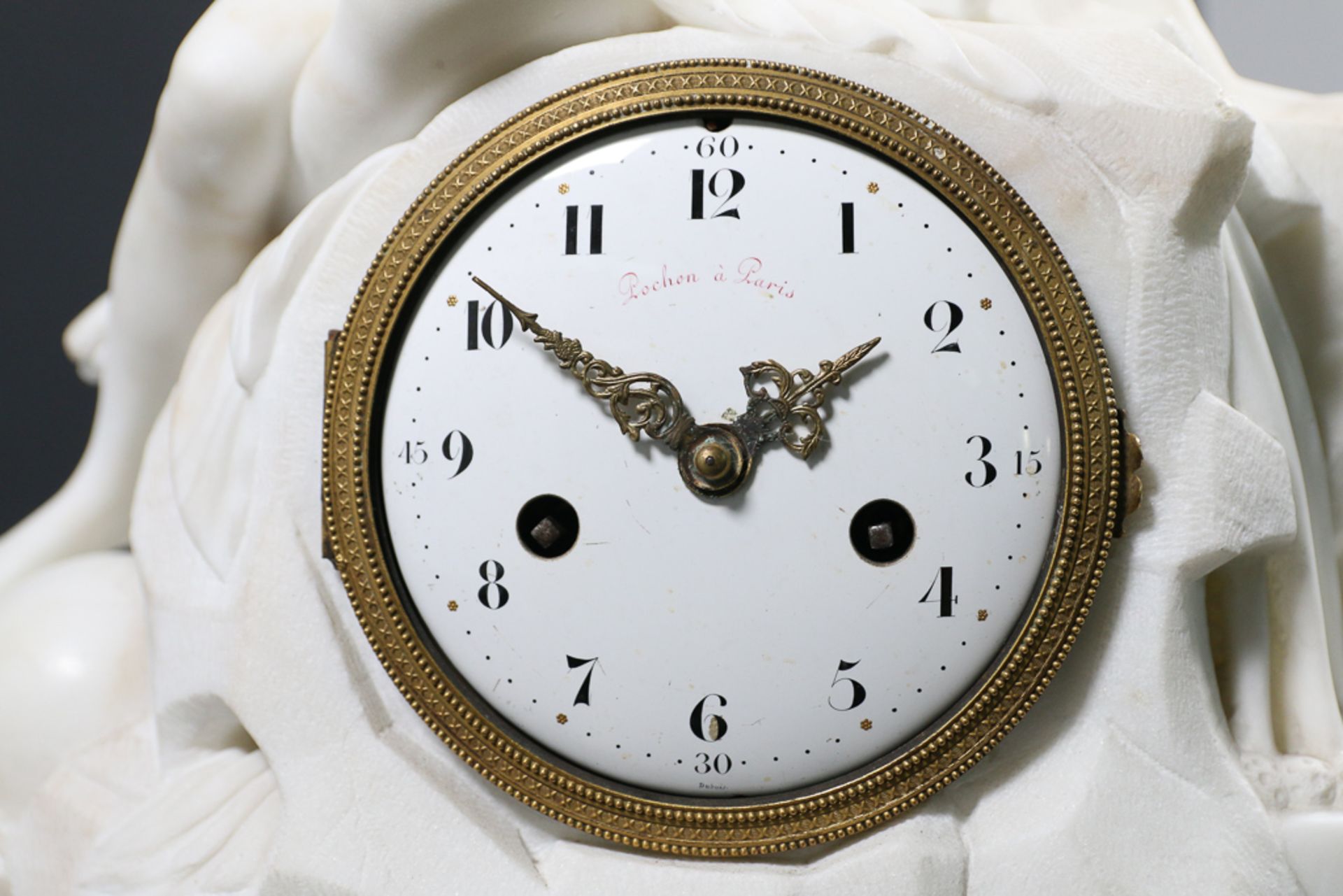 Clock made of white carrara marble - Image 9 of 16