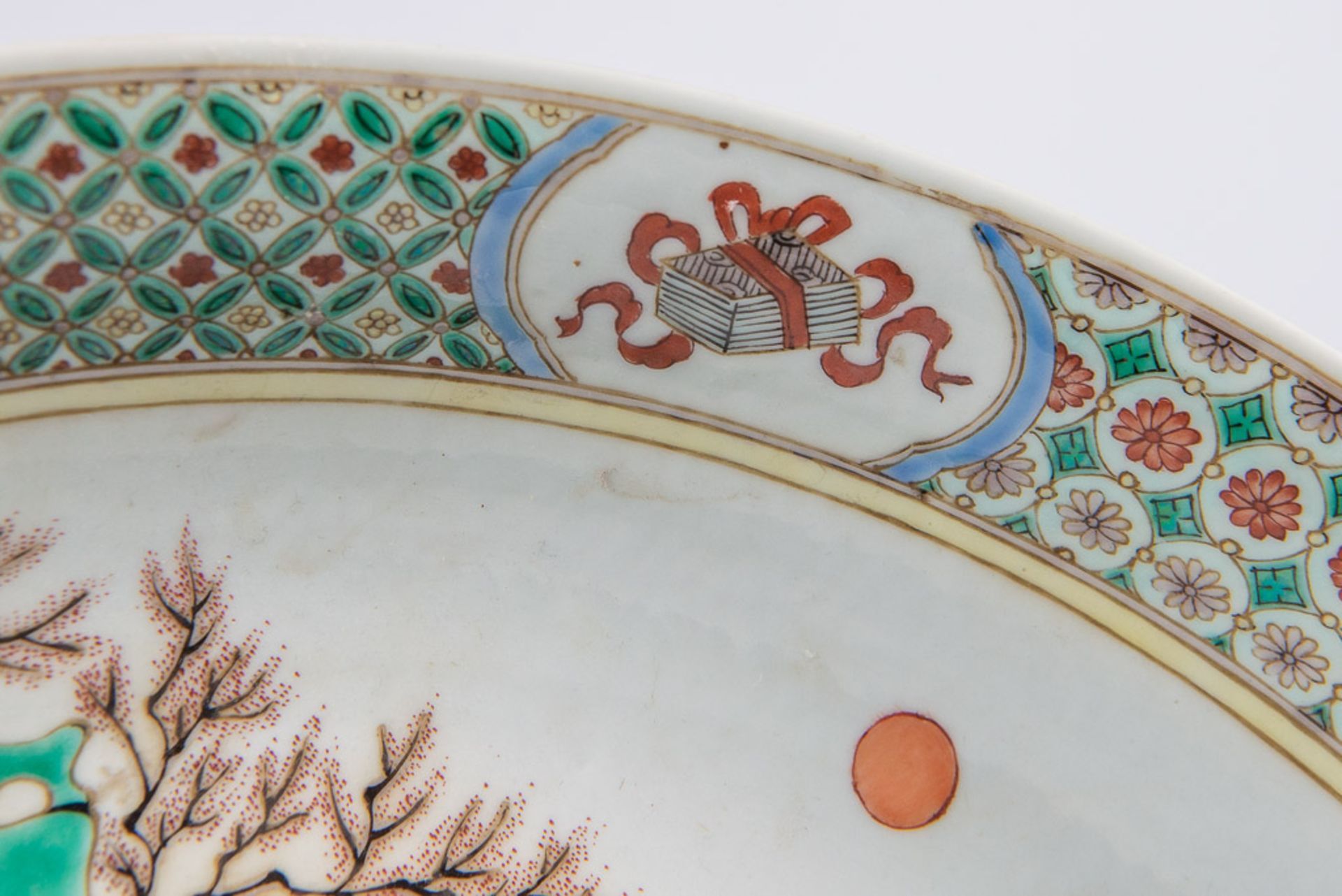 Display plate Wucai with dragons - Image 11 of 12