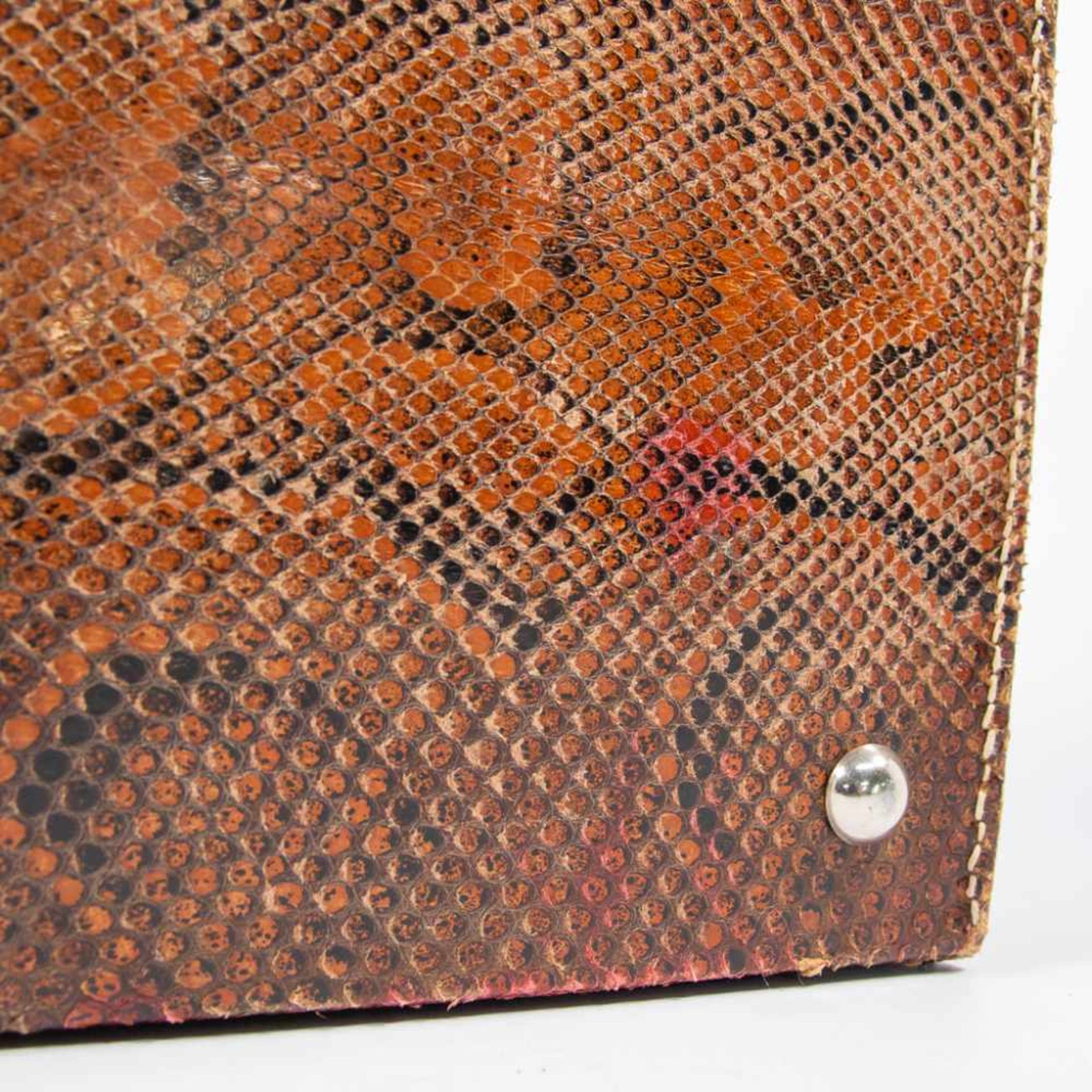 Suitcase in snake leather - Image 7 of 15