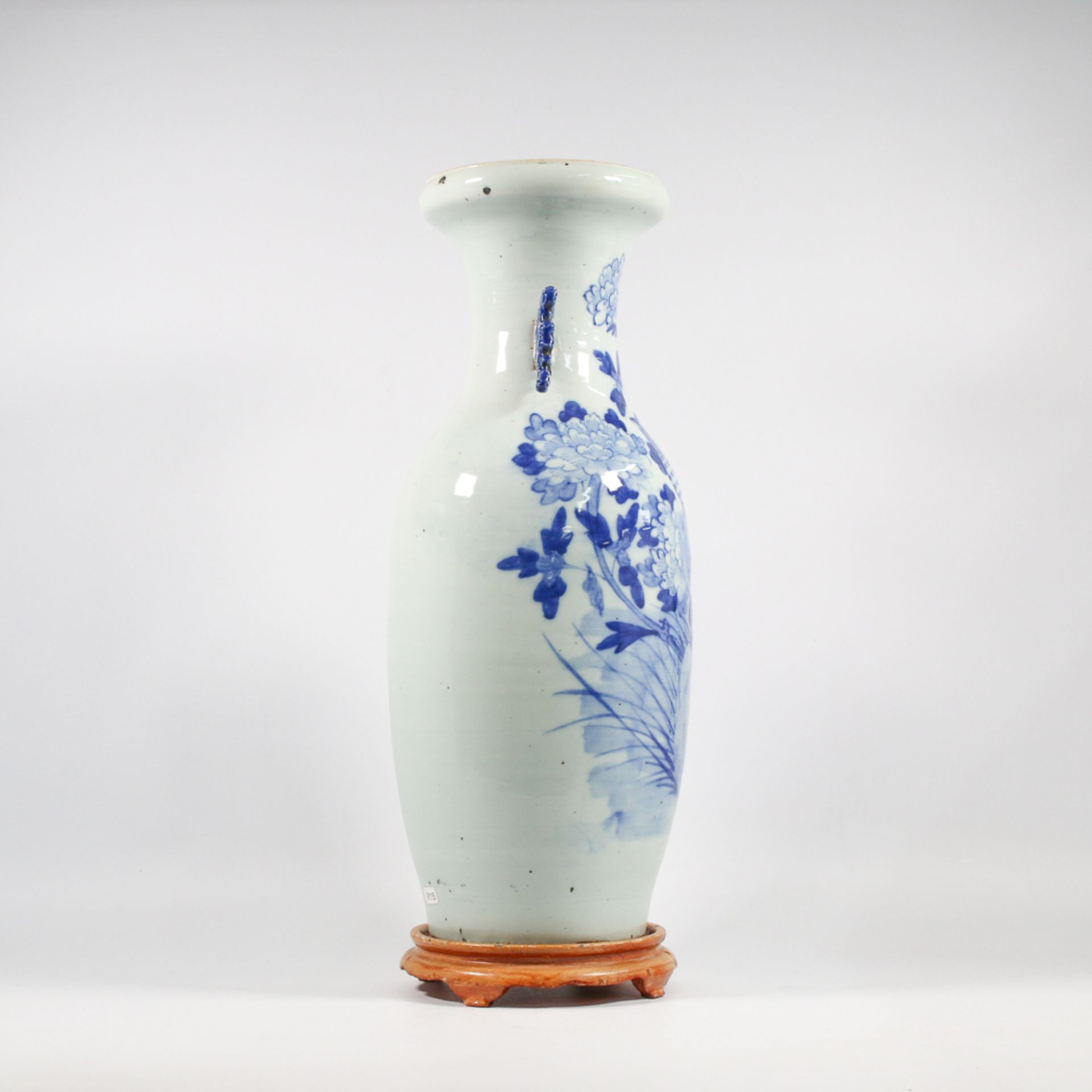 Chinese vase, blauw-wit - Image 5 of 10