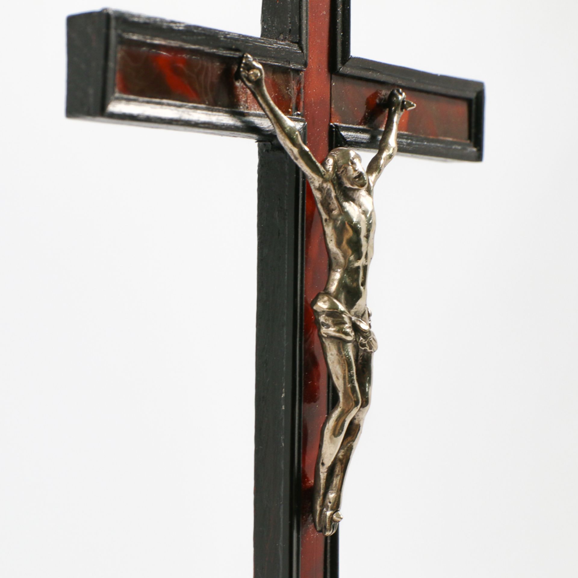 Crucifix, decorated in boulle - Image 4 of 8