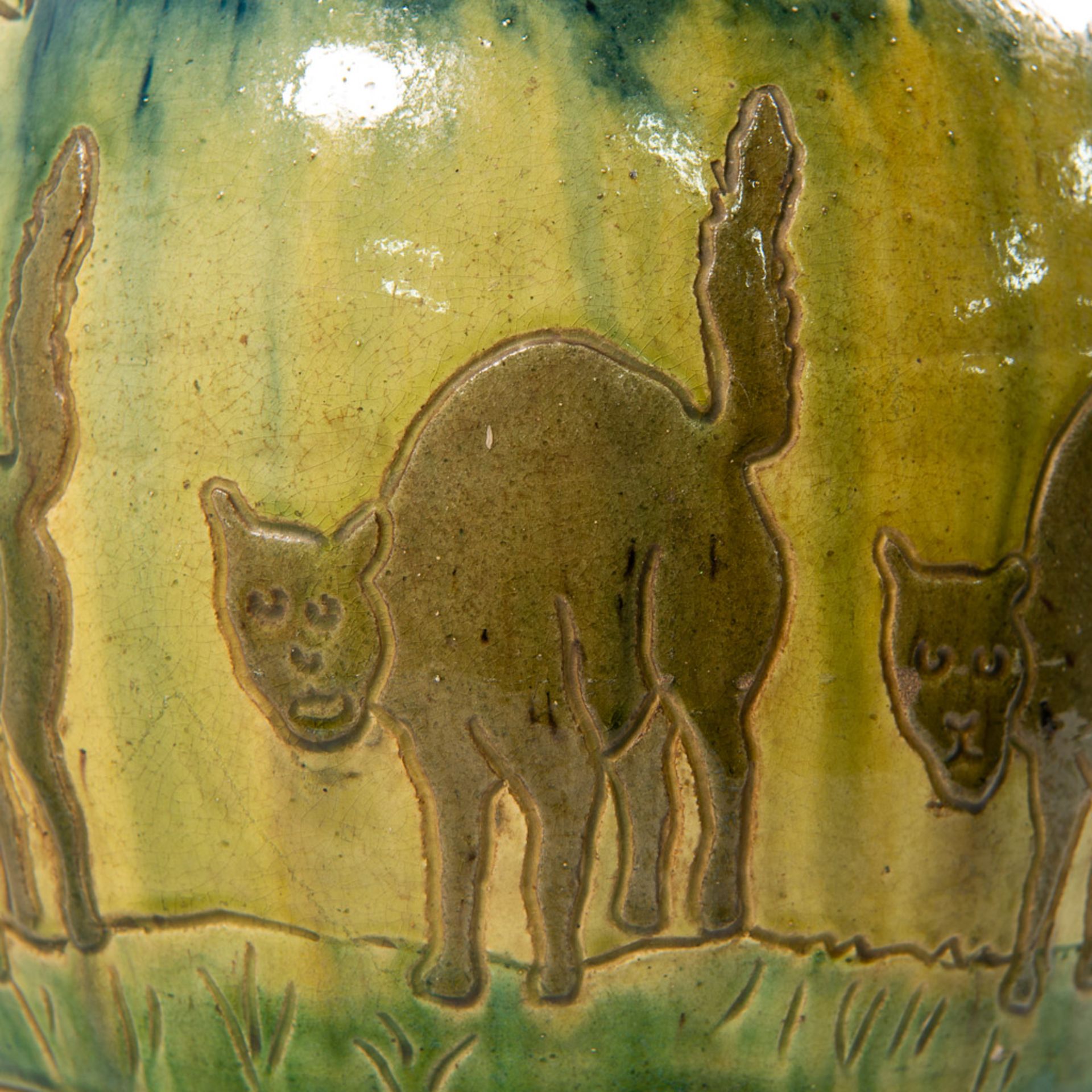 Flemish Earthenware, Cat vase - Bild 7 aus 8