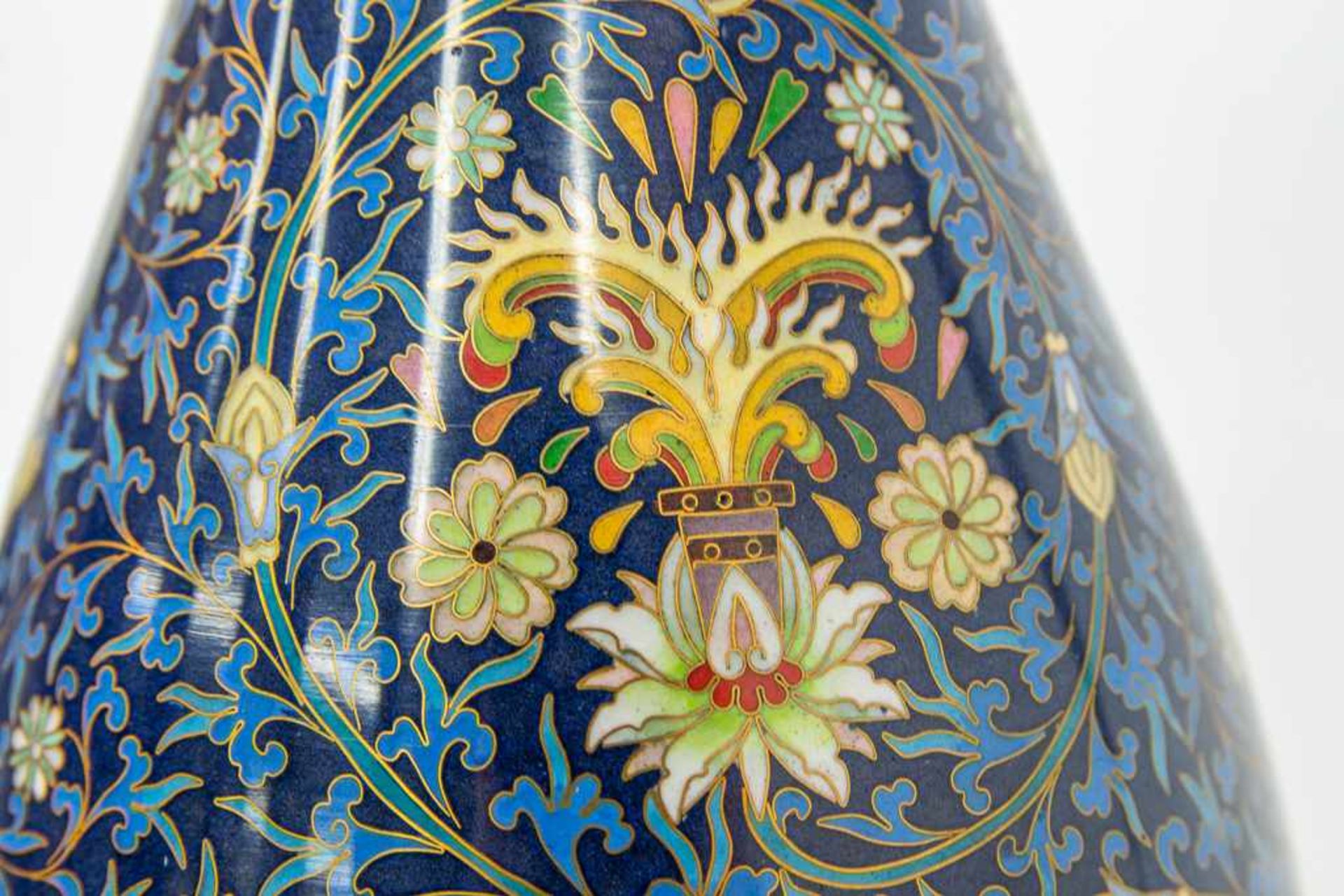 Pair of CloisonnÈ vases - Bild 7 aus 9