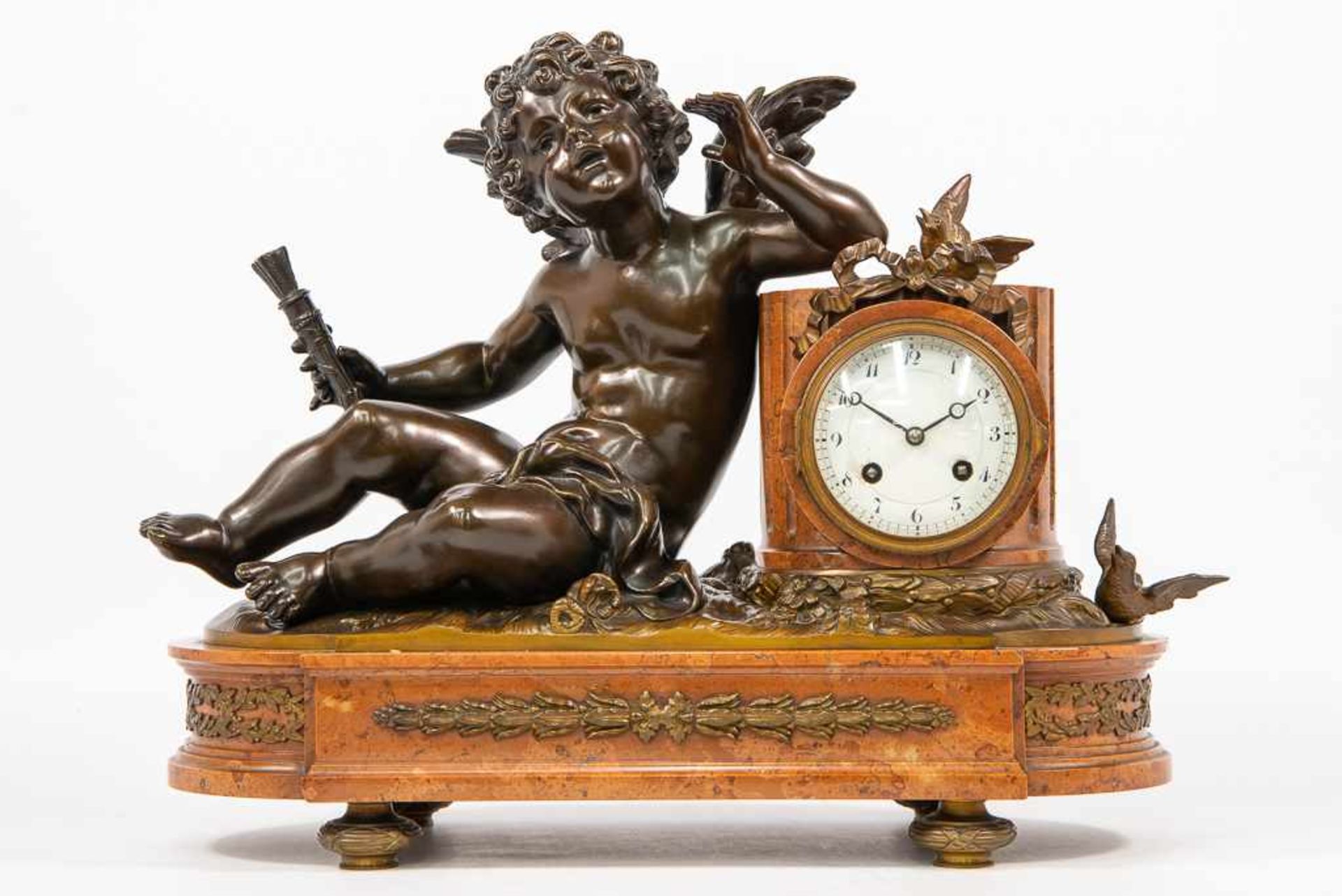 Clock with putto