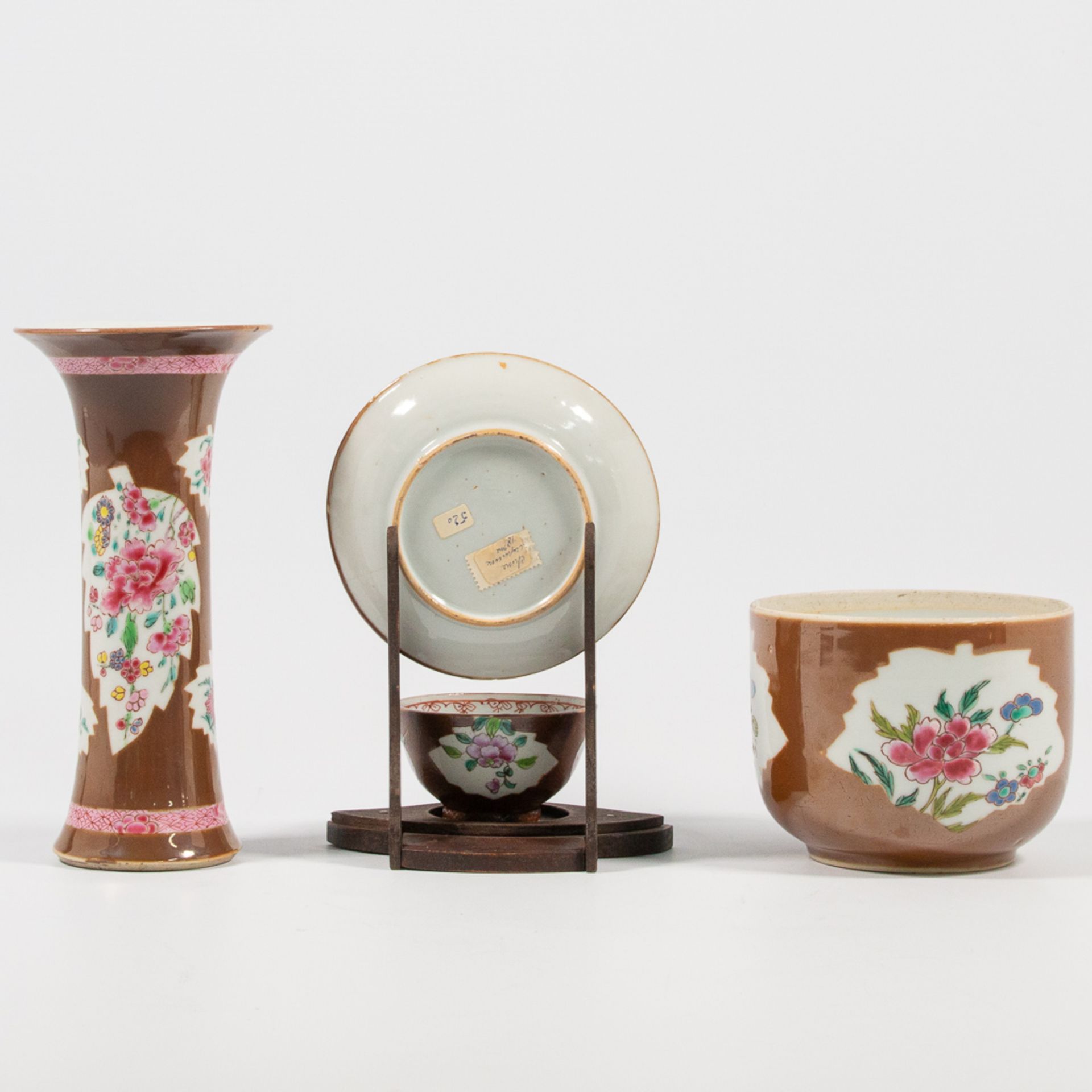 Collection of 4 capucine porcelain items - Bild 5 aus 19