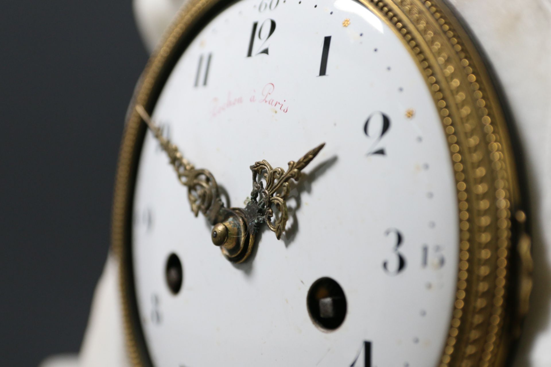 Clock made of white carrara marble - Image 15 of 16