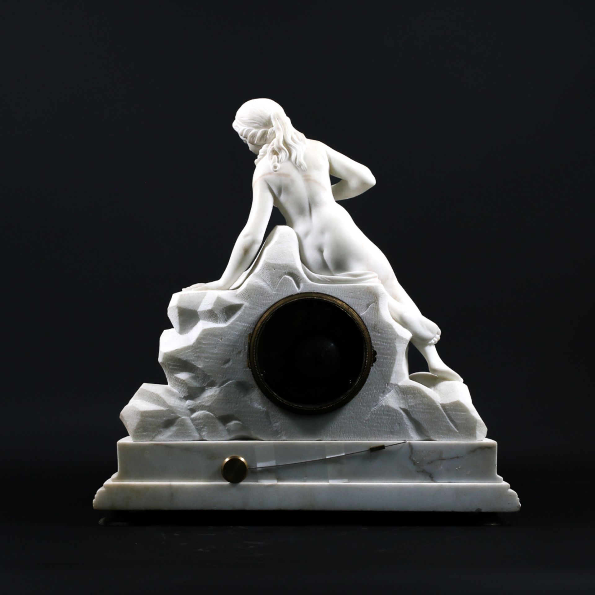 Clock made of white carrara marble - Image 11 of 16