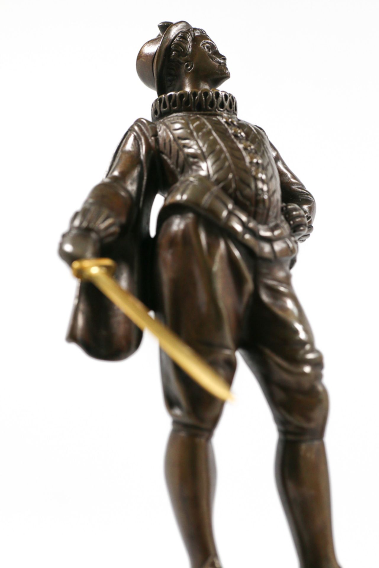 Pair bronze knights - Image 9 of 18