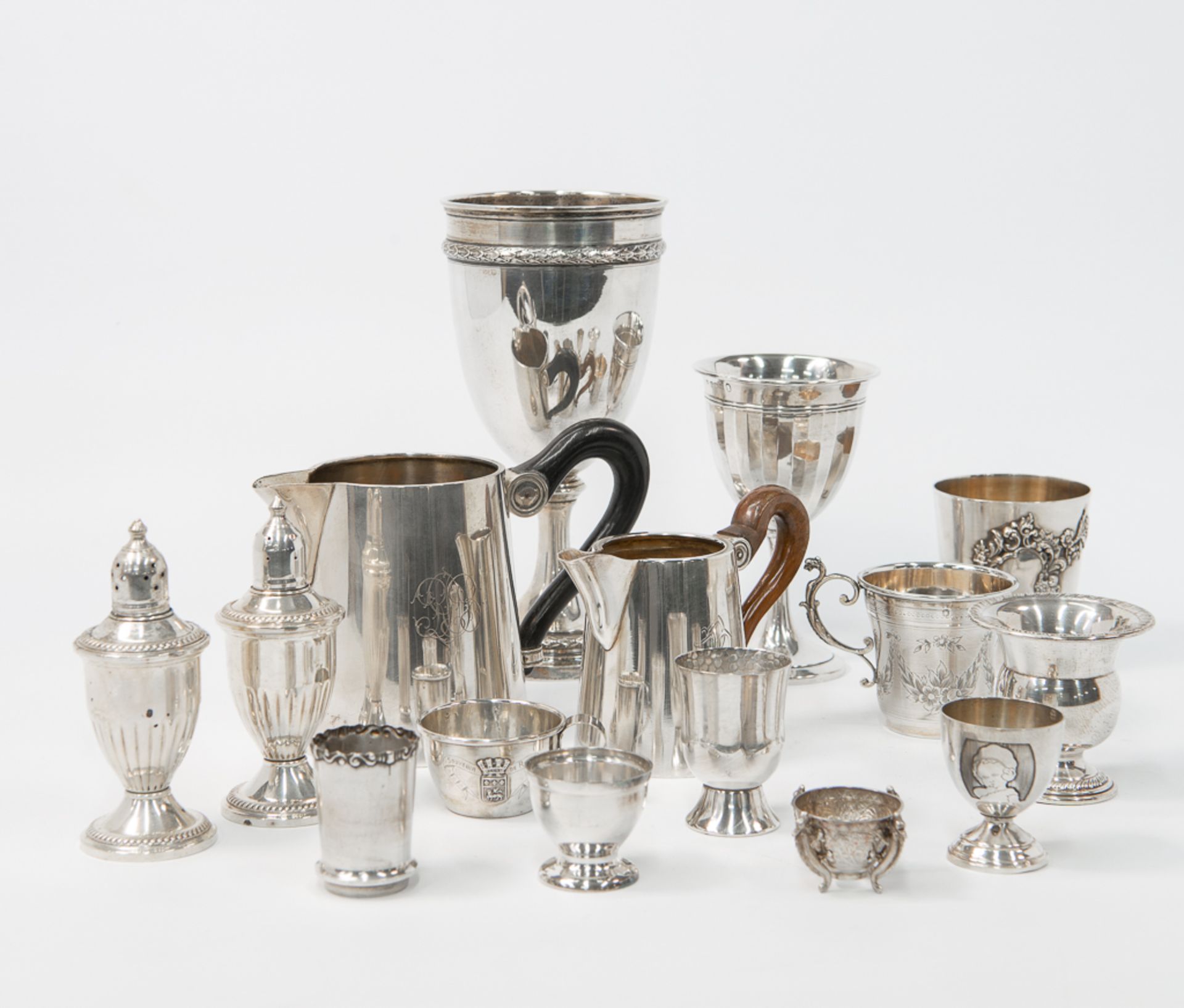 Silver, collection of different items