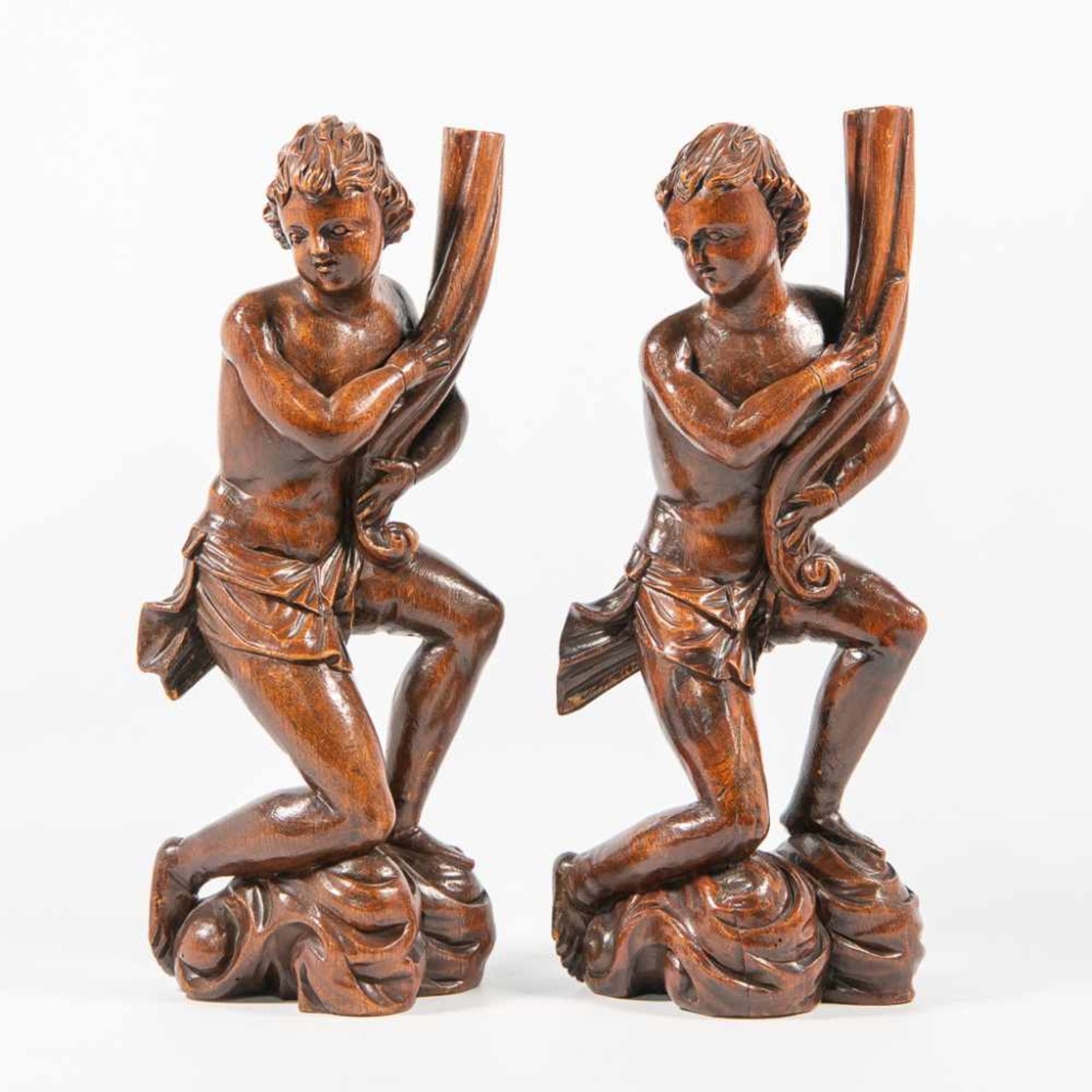 Pair Wood Sculptures - Image 9 of 9