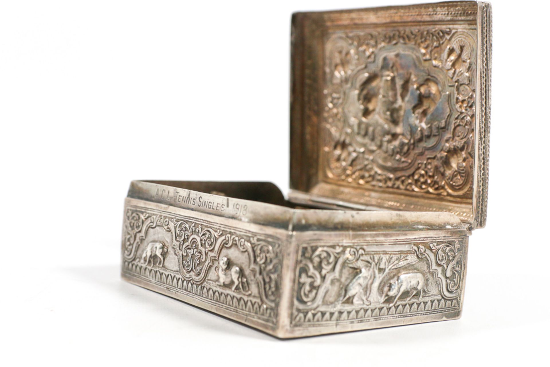 Collection of silver jewelry boxes, eastern origin - Bild 12 aus 12