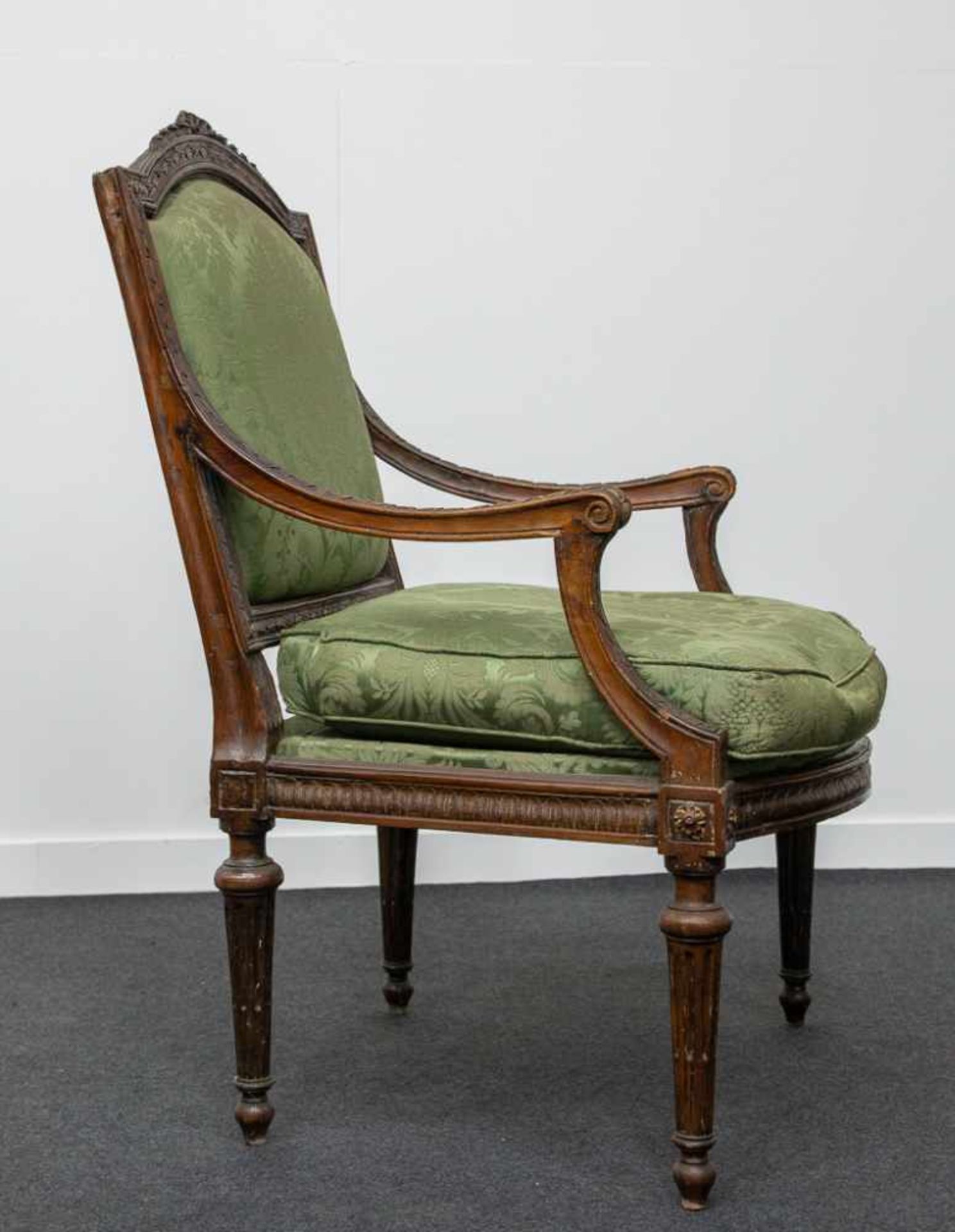 4 LXVI period armchairs - Image 3 of 20