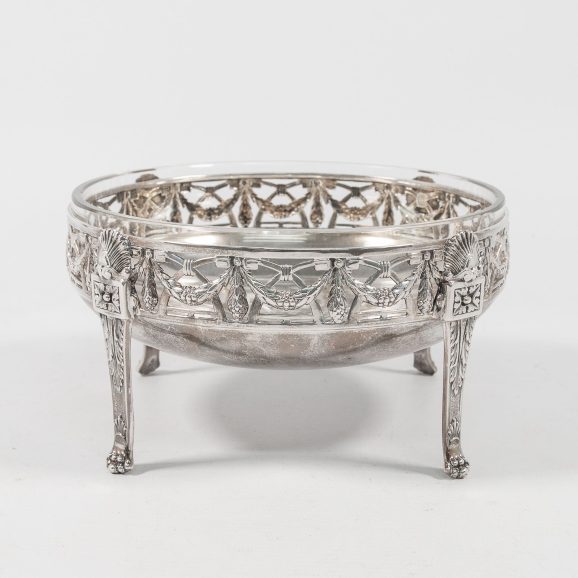 Crystal bowl on silver base. - Bild 8 aus 18