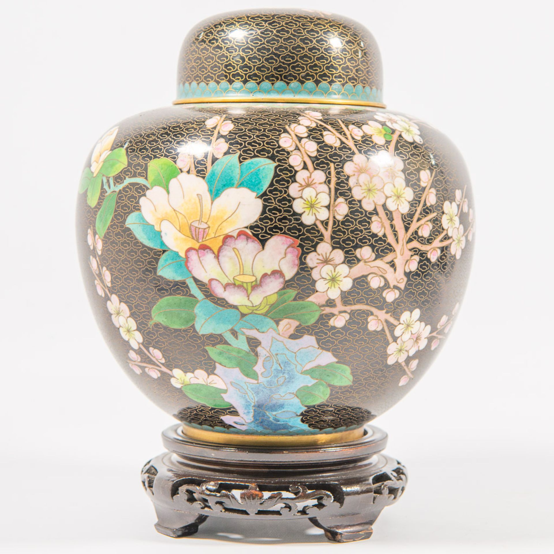 Collection of CloisonnÈ vases - Image 3 of 19