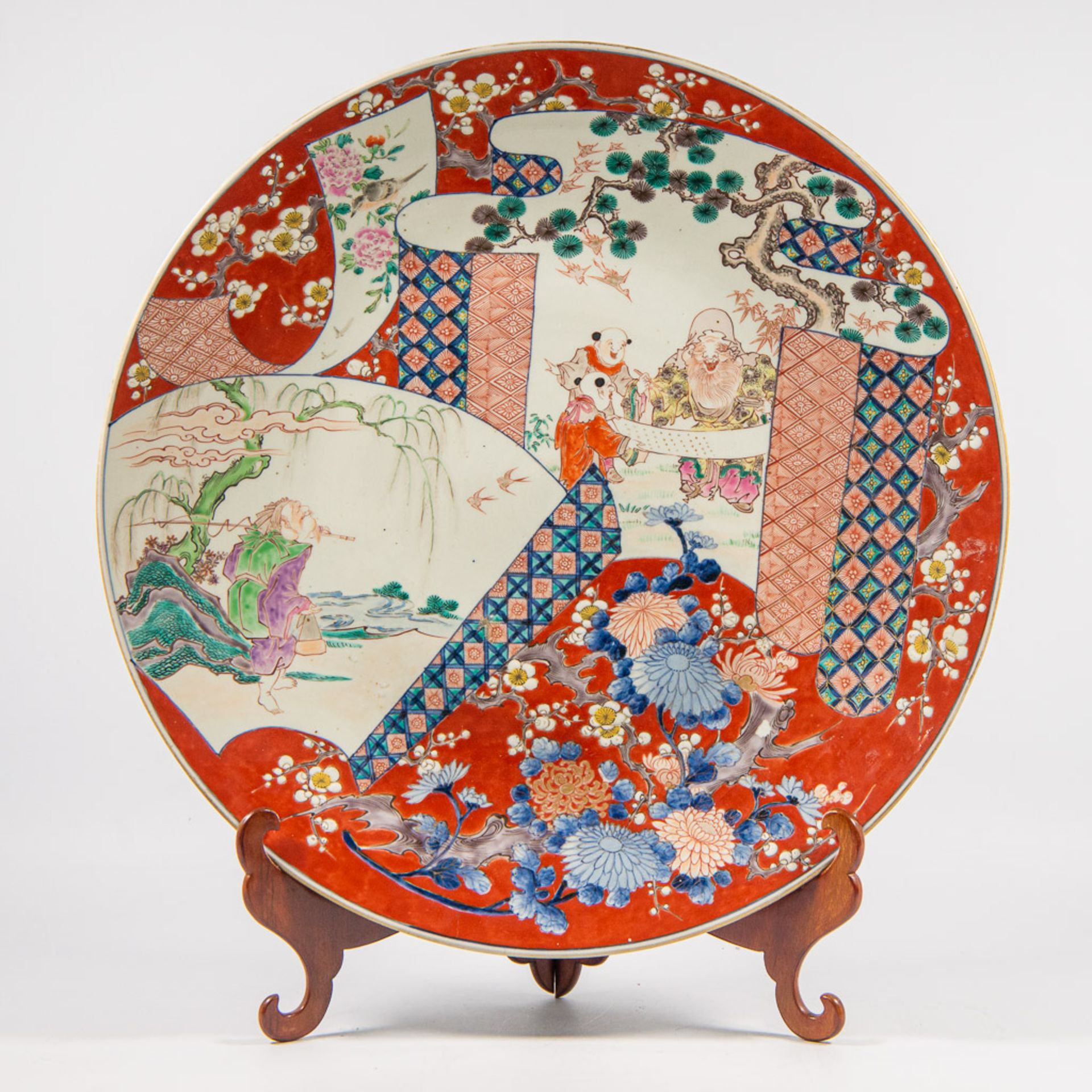 Large Japanese display plate