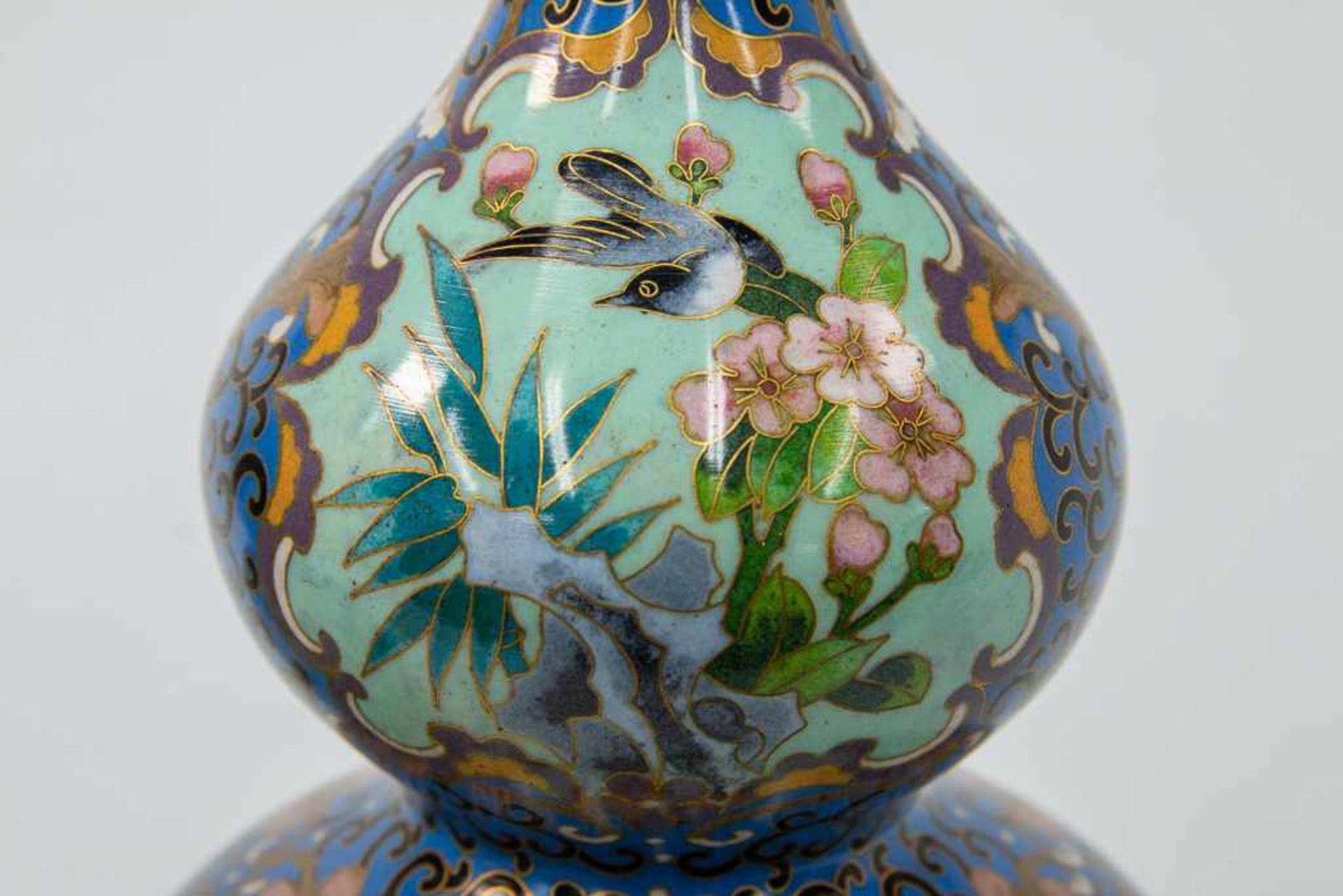 Pair of CloisonnÈ vases - Bild 12 aus 12