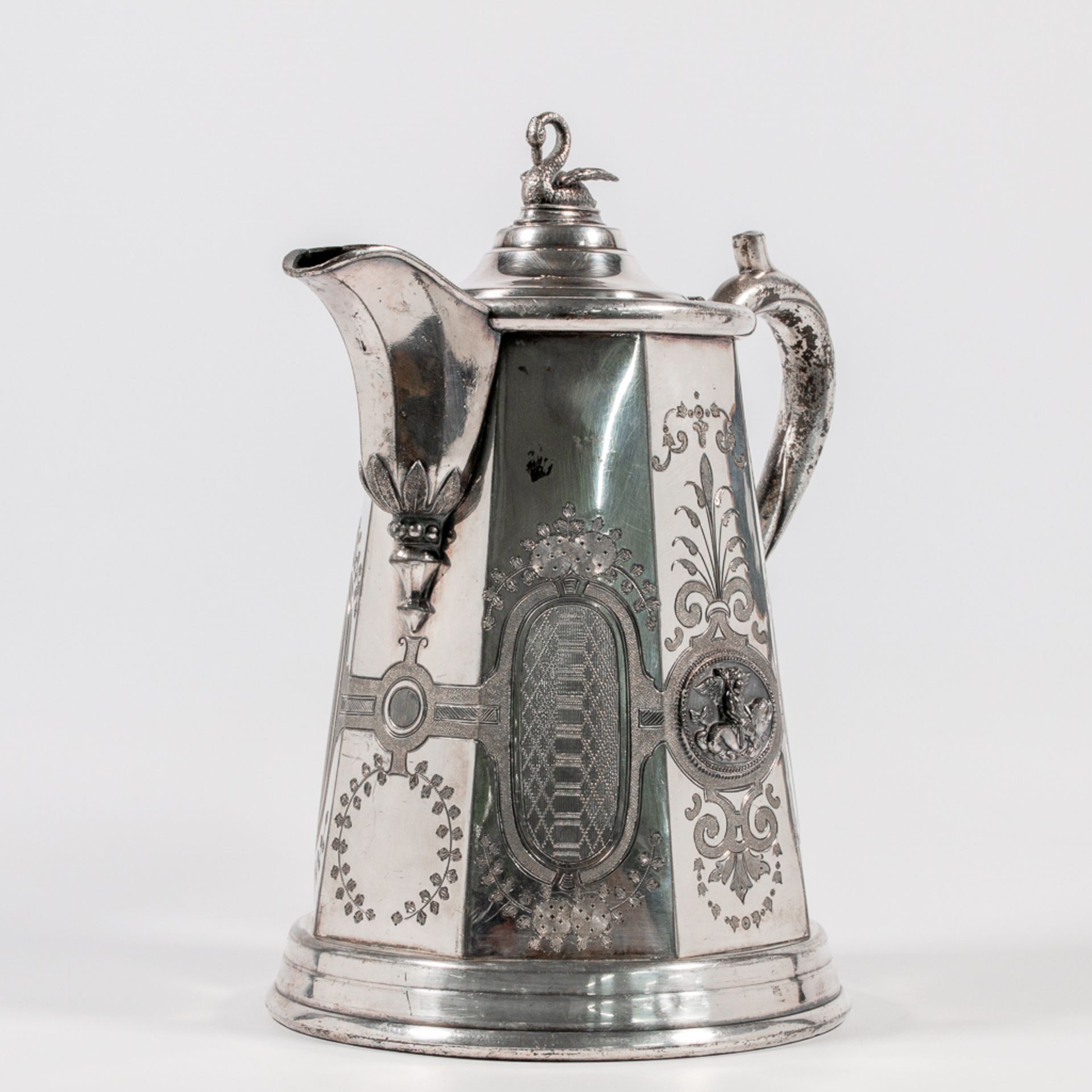 Silver-plated coffee pot