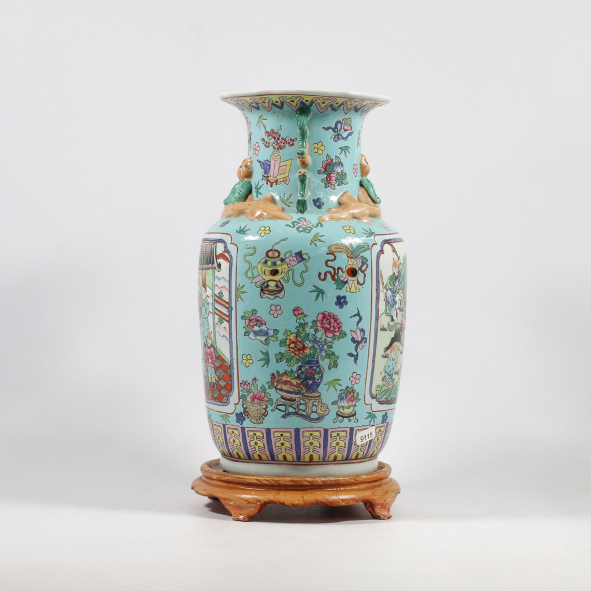 Chinese vaze, Famille Verte - Bild 9 aus 13