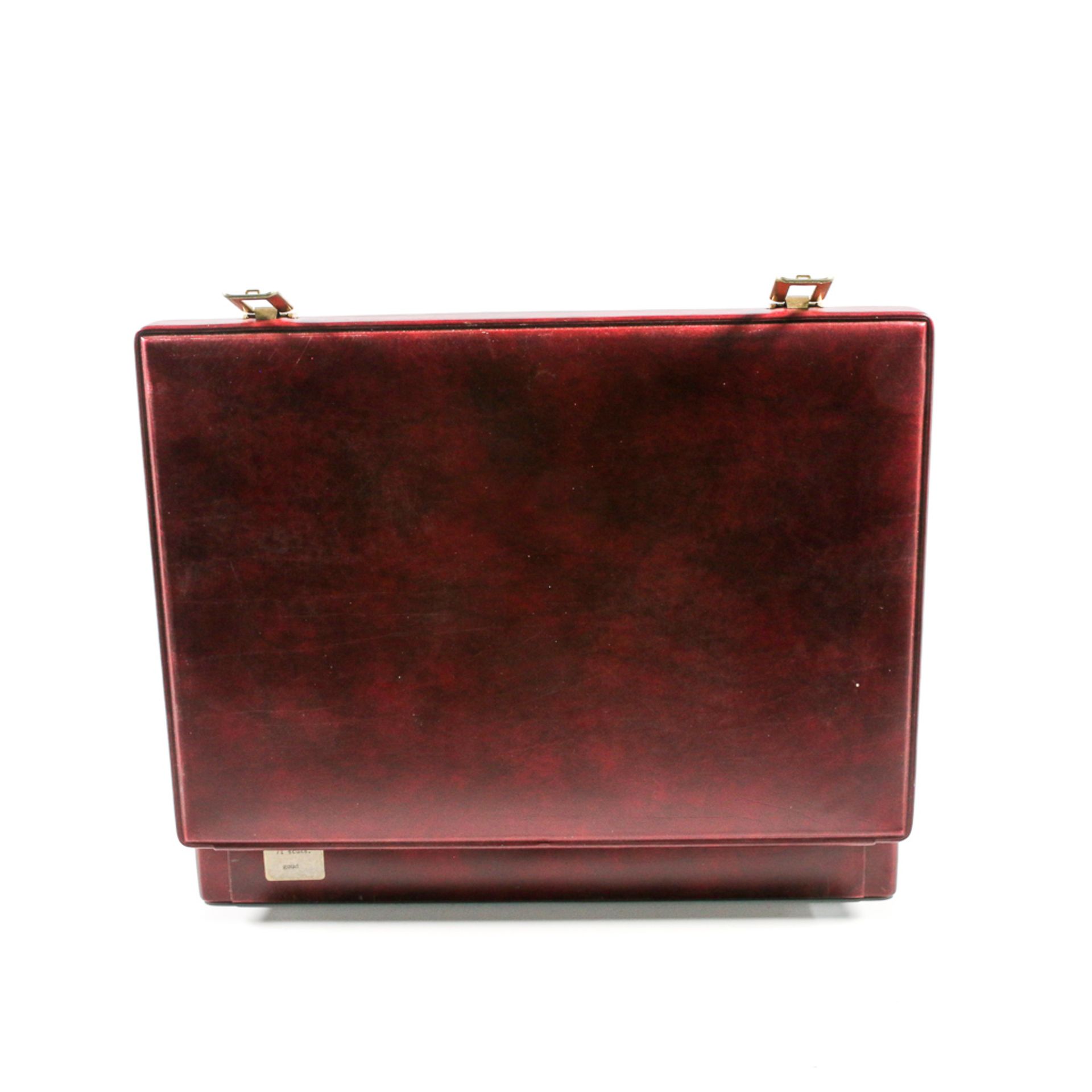 Suitcase with gold plated cuttlery - Image 2 of 9