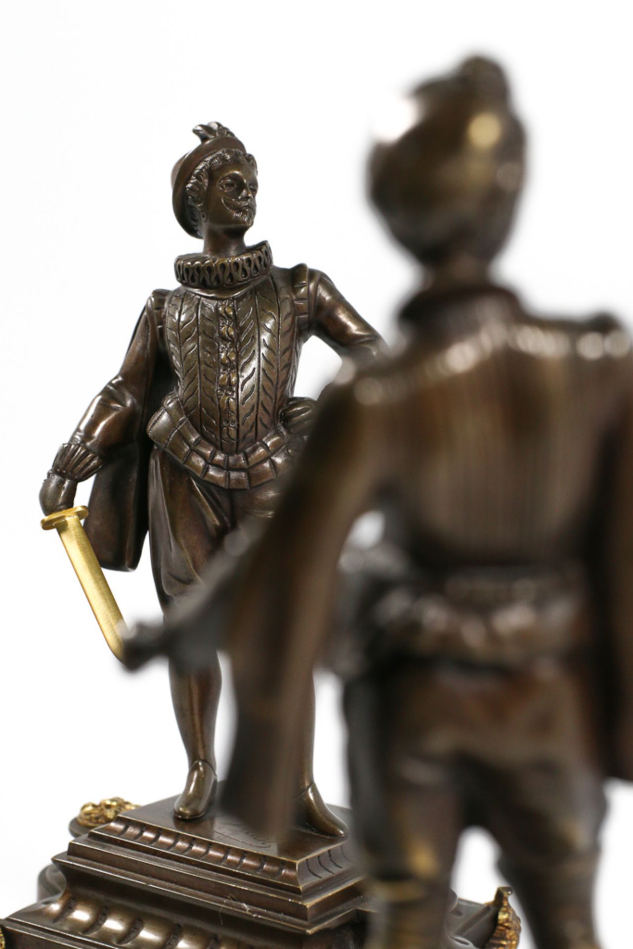 Pair bronze knights - Image 17 of 18