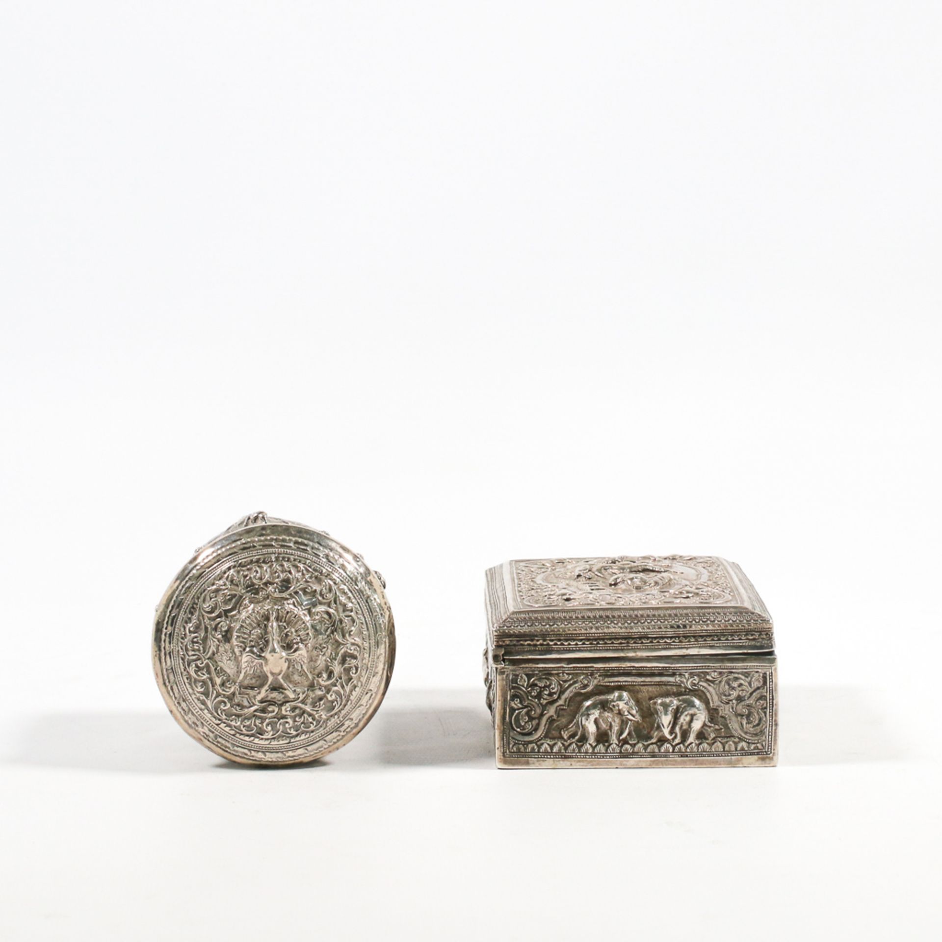 Collection of silver jewelry boxes, eastern origin - Bild 3 aus 12