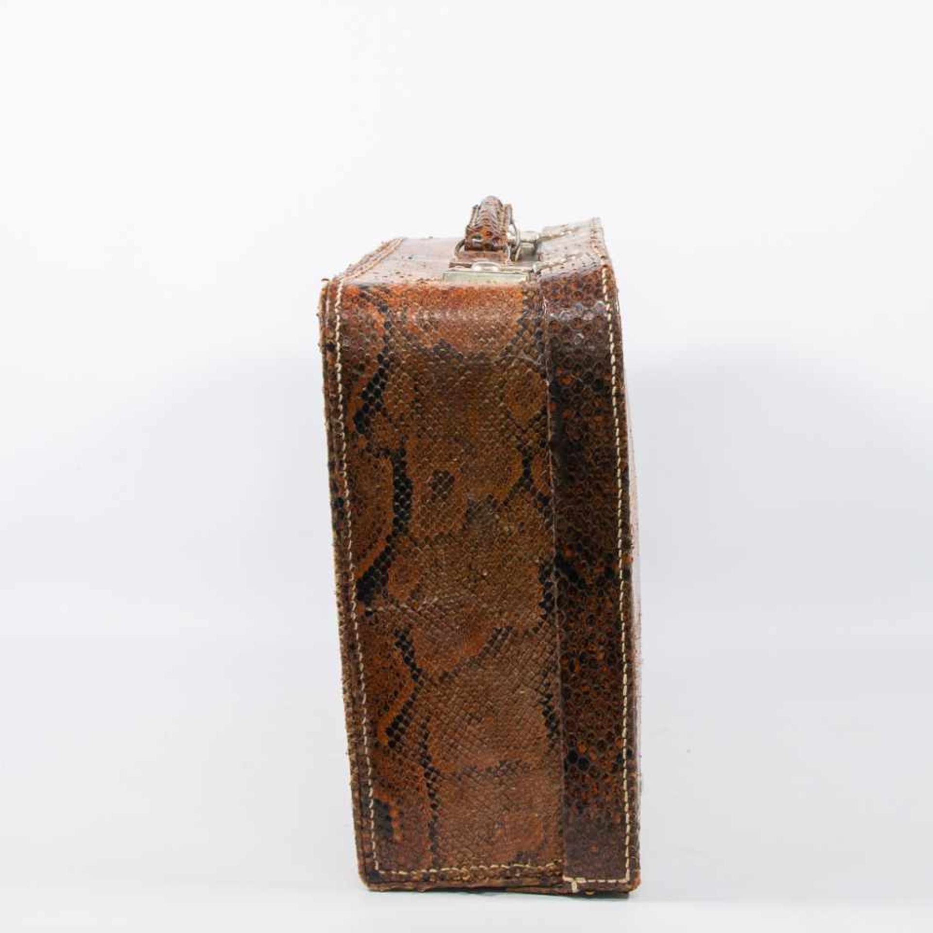 Suitcase in snake leather - Image 5 of 15