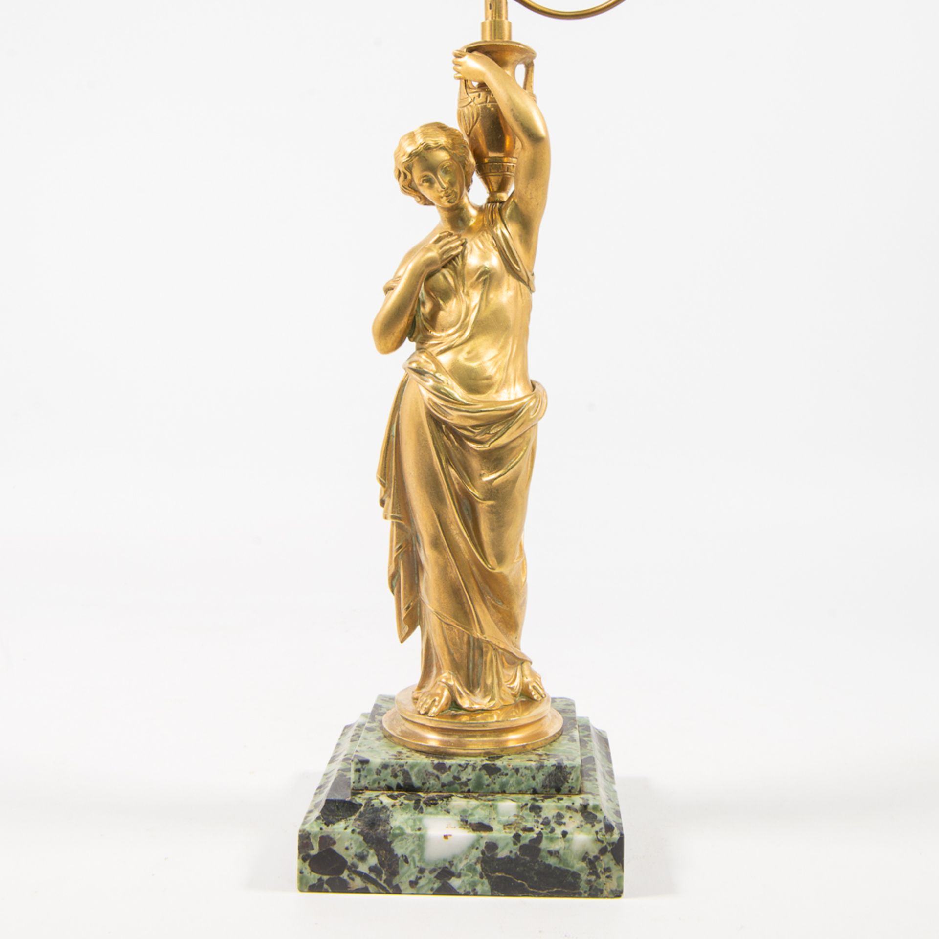 Lamp on bronze base - Image 6 of 14