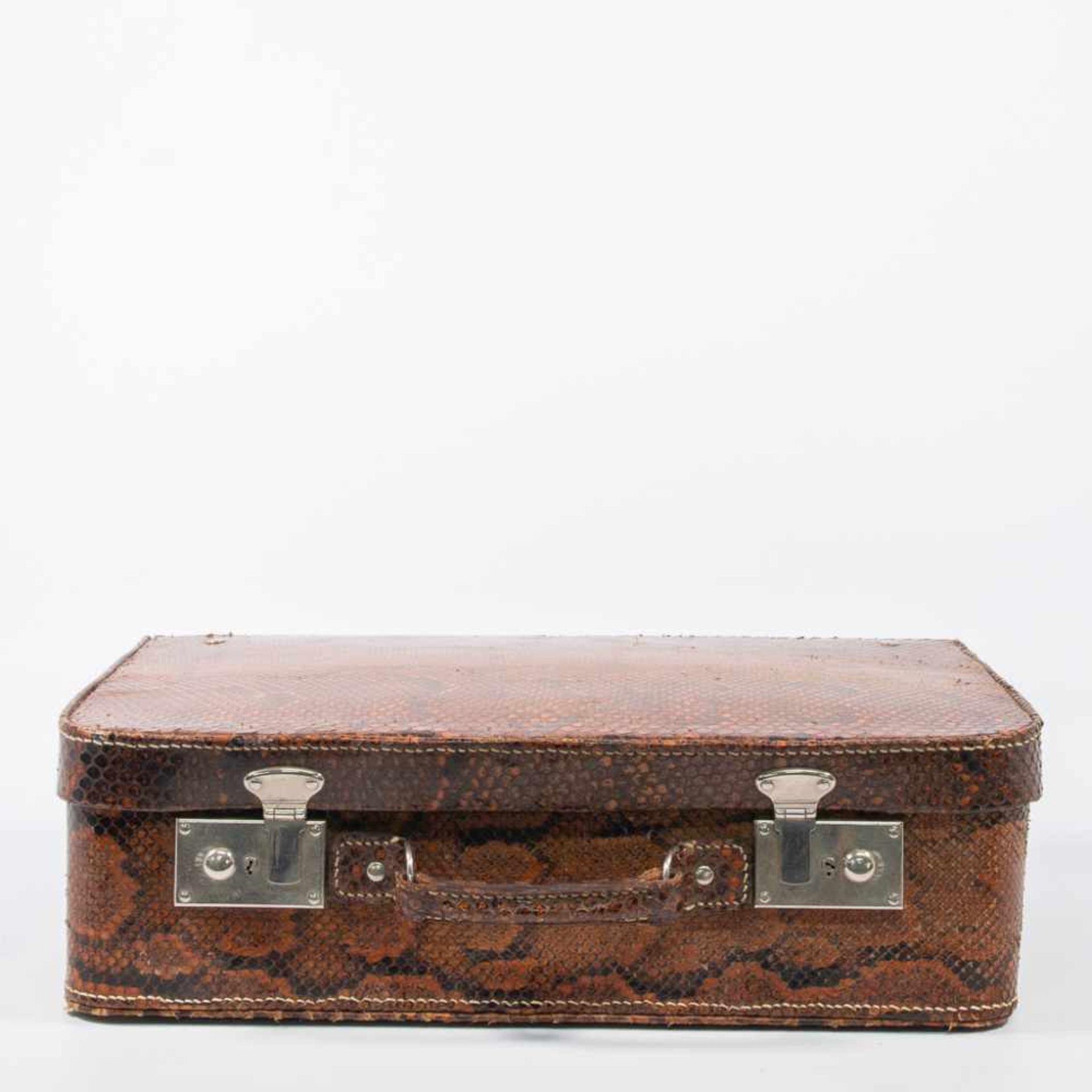 Suitcase in snake leather - Image 4 of 15