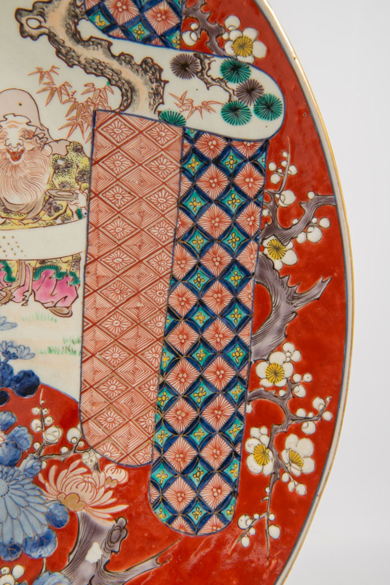 Large Japanese display plate - Image 7 of 13