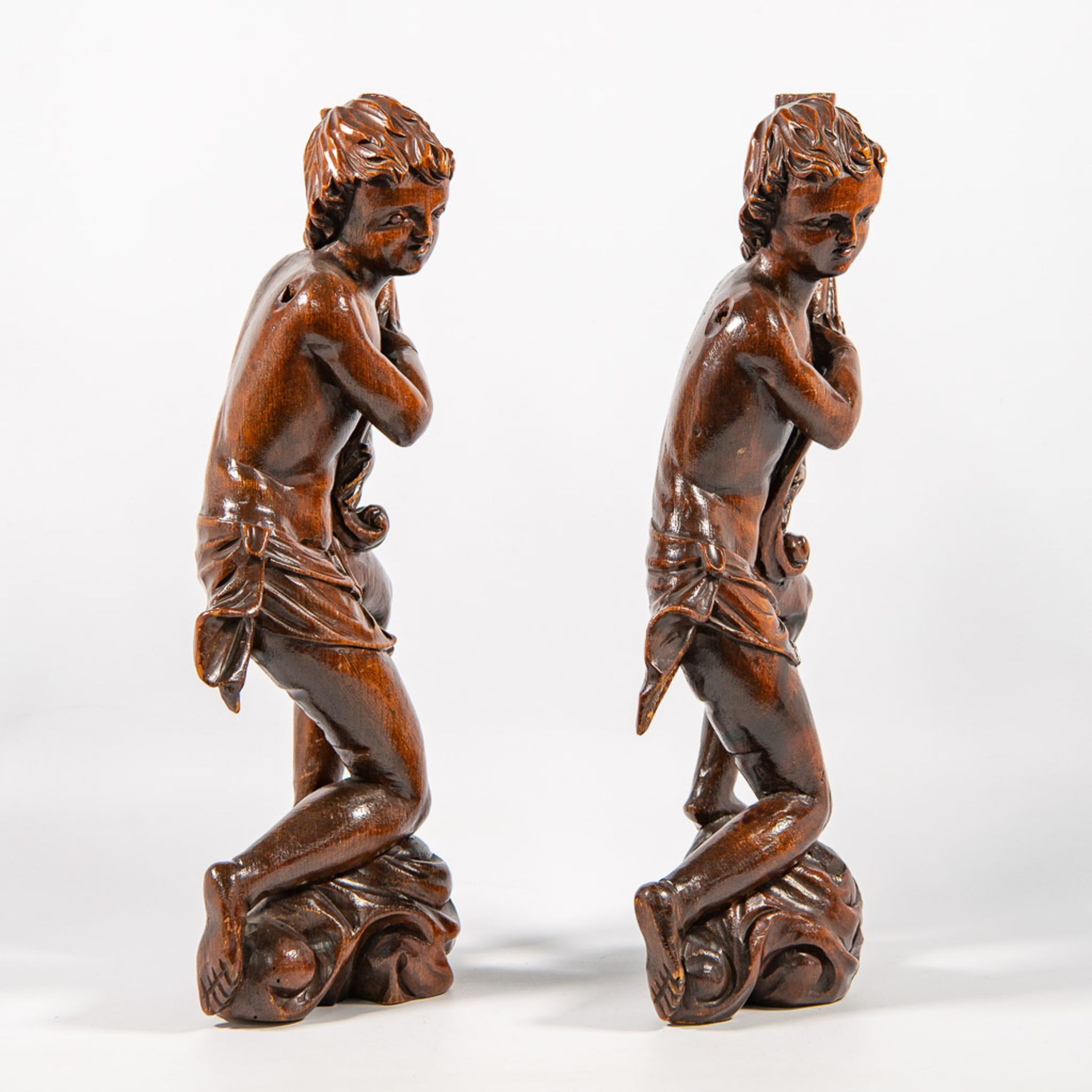 Pair Wood Sculptures - Bild 5 aus 9