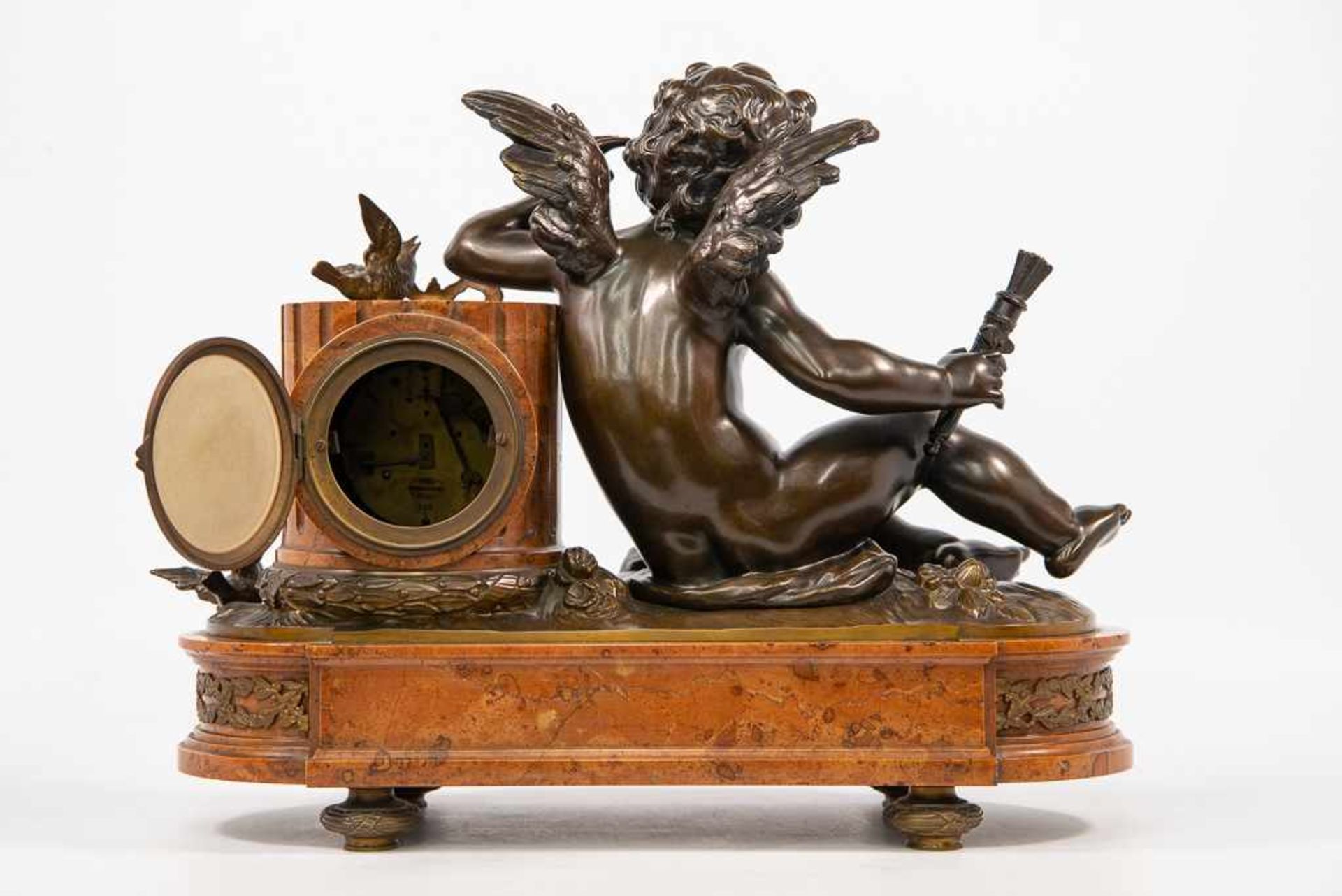 Clock with putto - Image 3 of 14