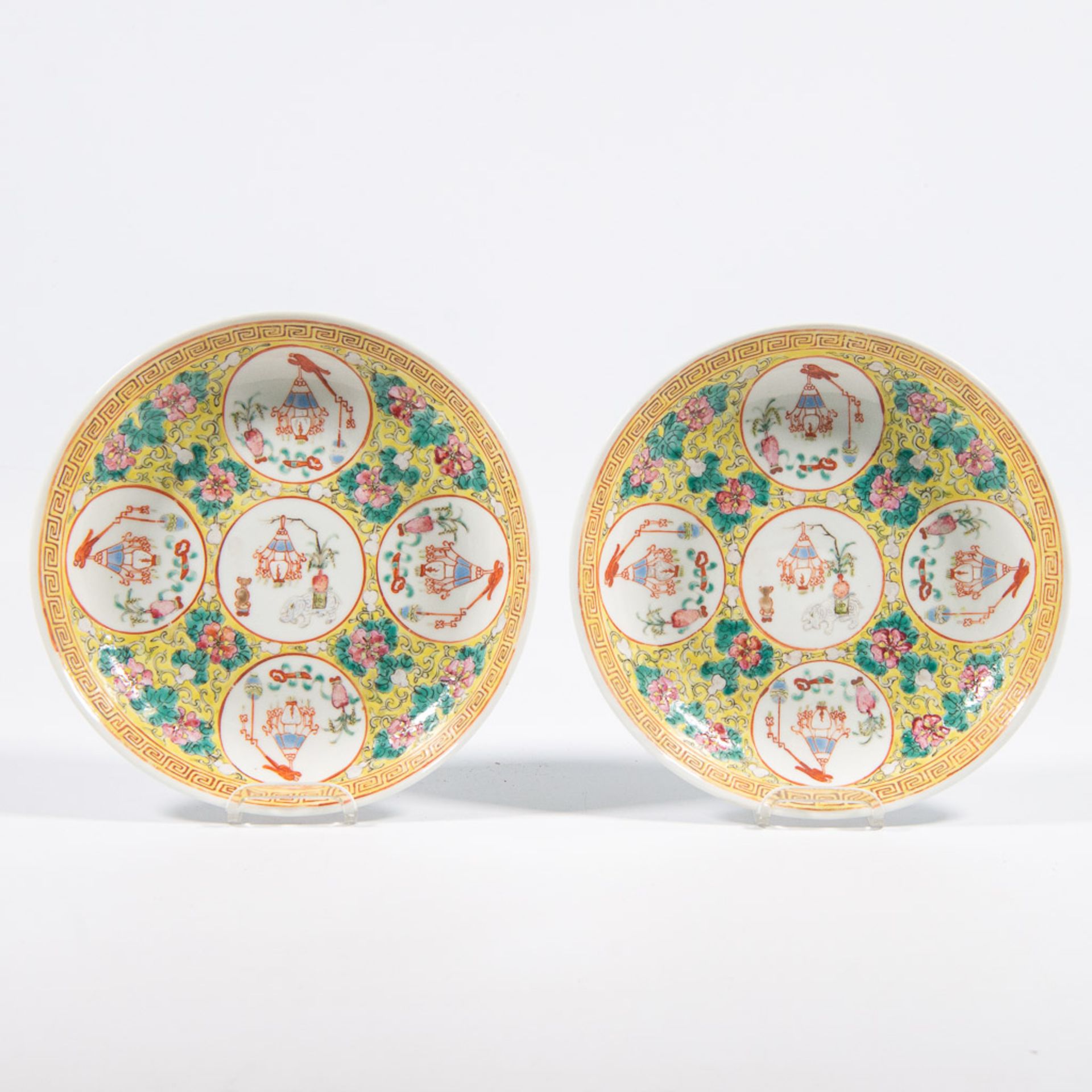 Pair of chinese plates, Guangxu - Image 6 of 10