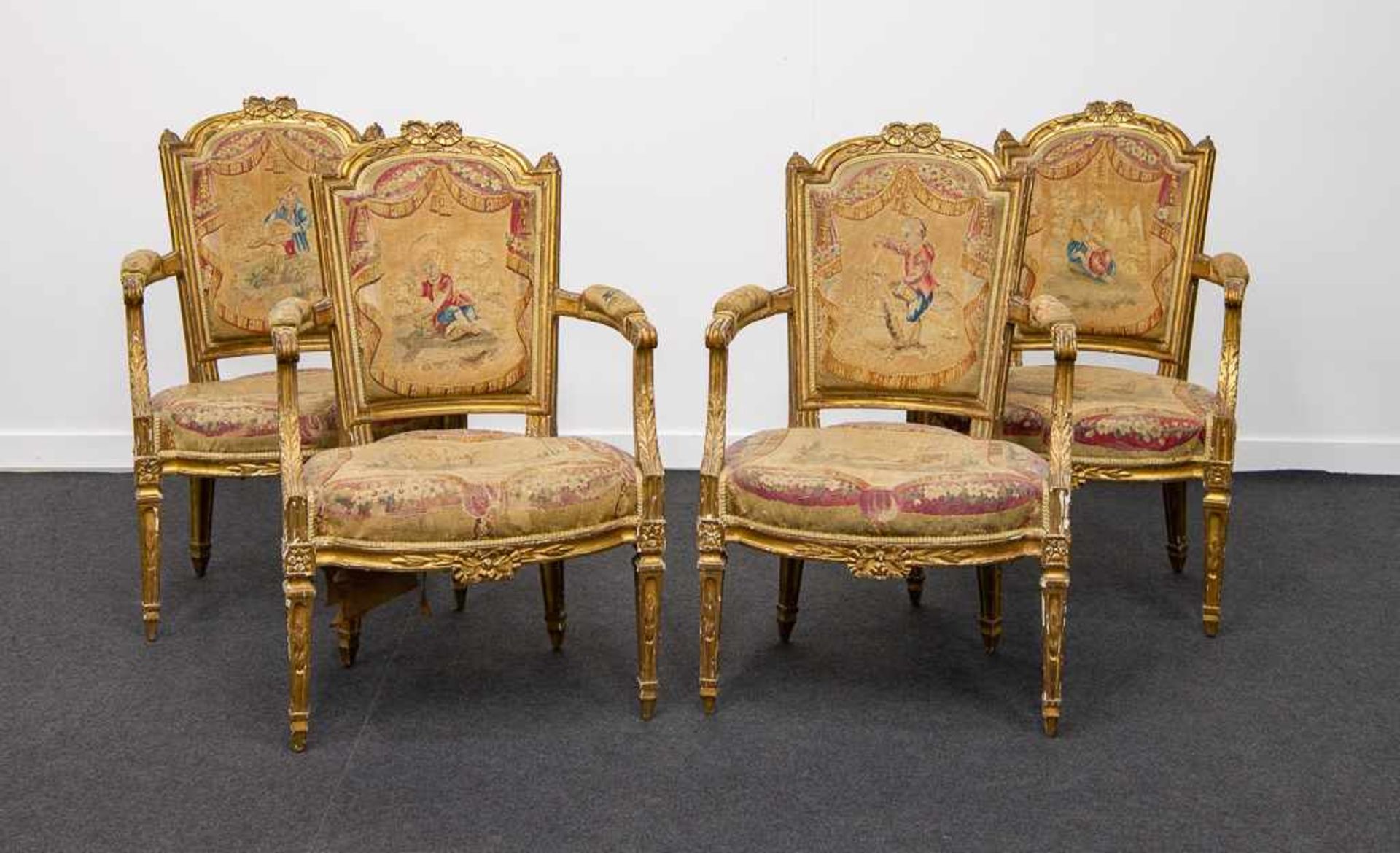 4 LXVI period armchairs - Image 16 of 26