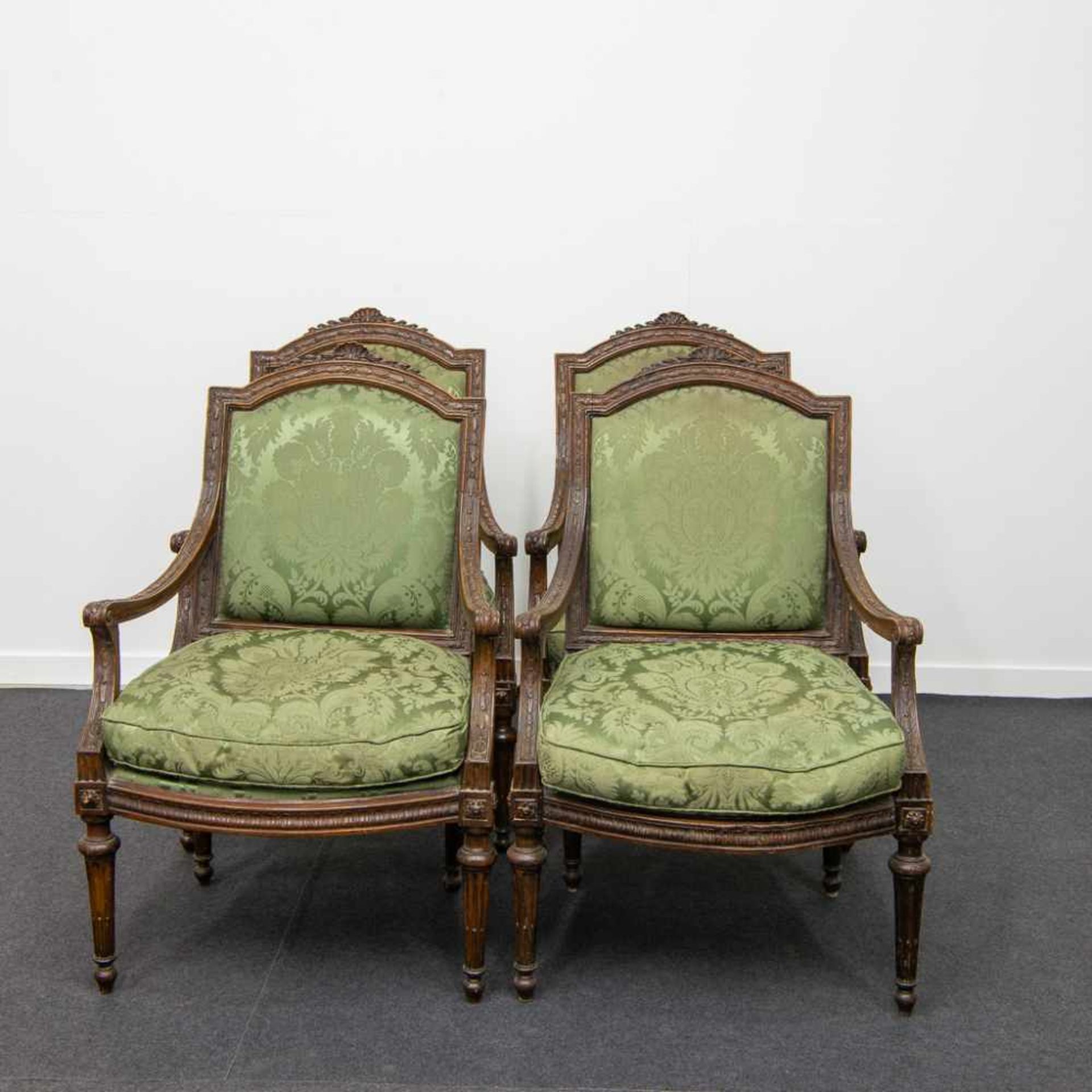 4 LXVI period armchairs - Image 16 of 20