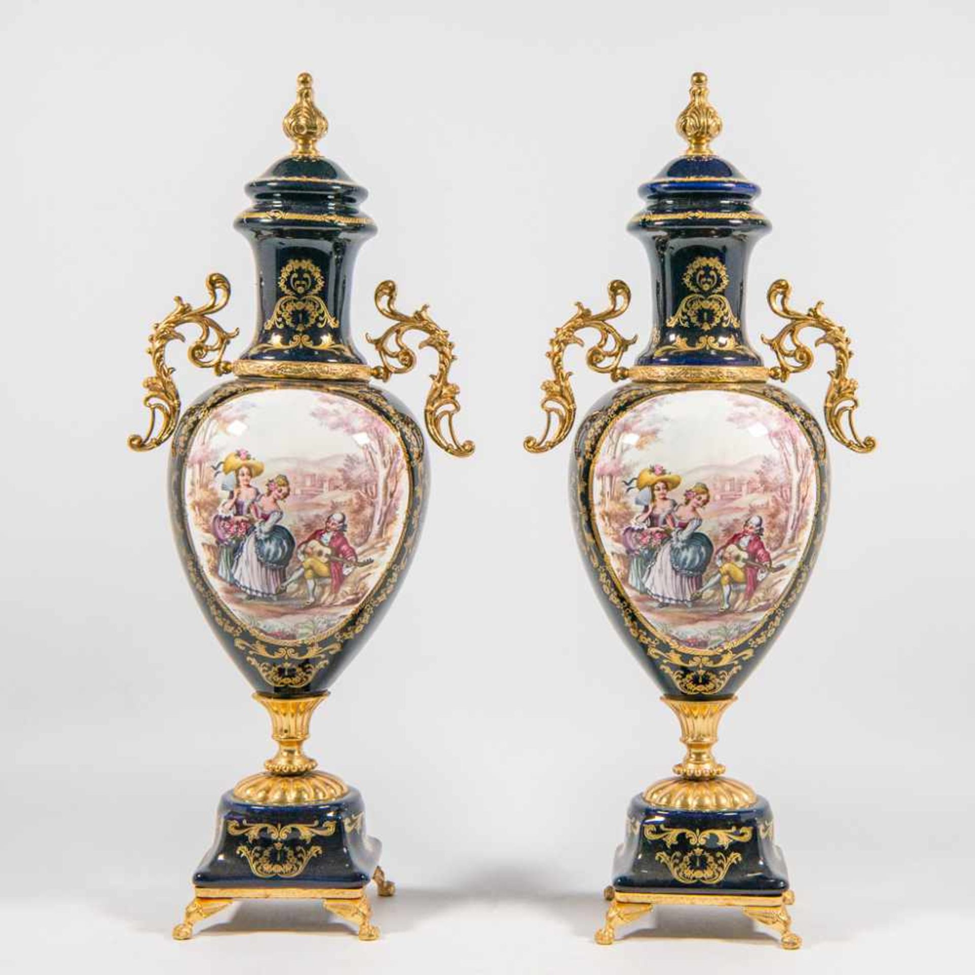 Pair of vases in SËvres Style, Alfa Ceramice